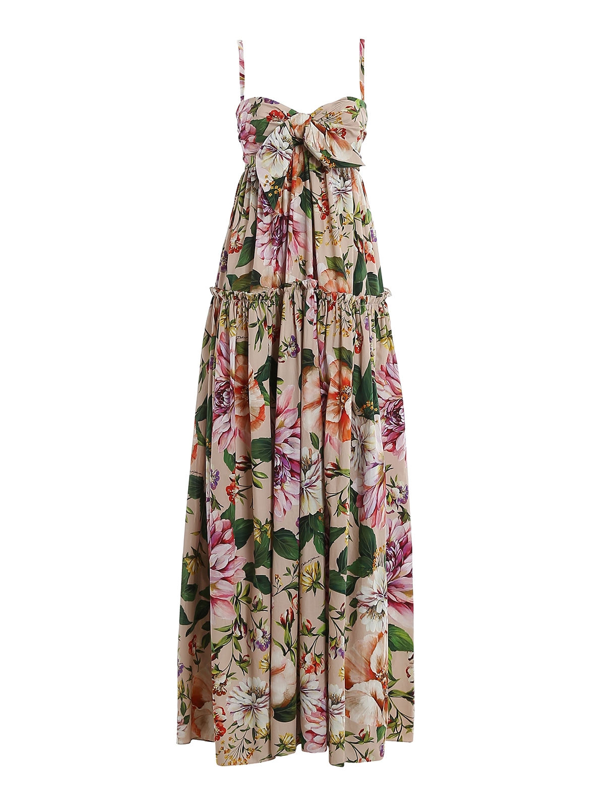 Cocktail dresses Dolce & Gabbana - Floral poplin dress with bow -  F6H7HTHS5F8HF1AJ