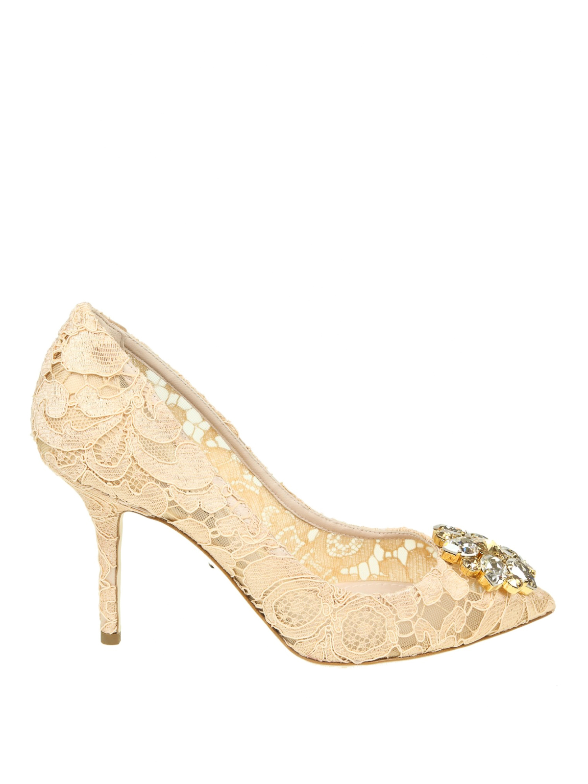 Court shoes Dolce & Gabbana - Bellucci Taormina lace jewel pumps ...