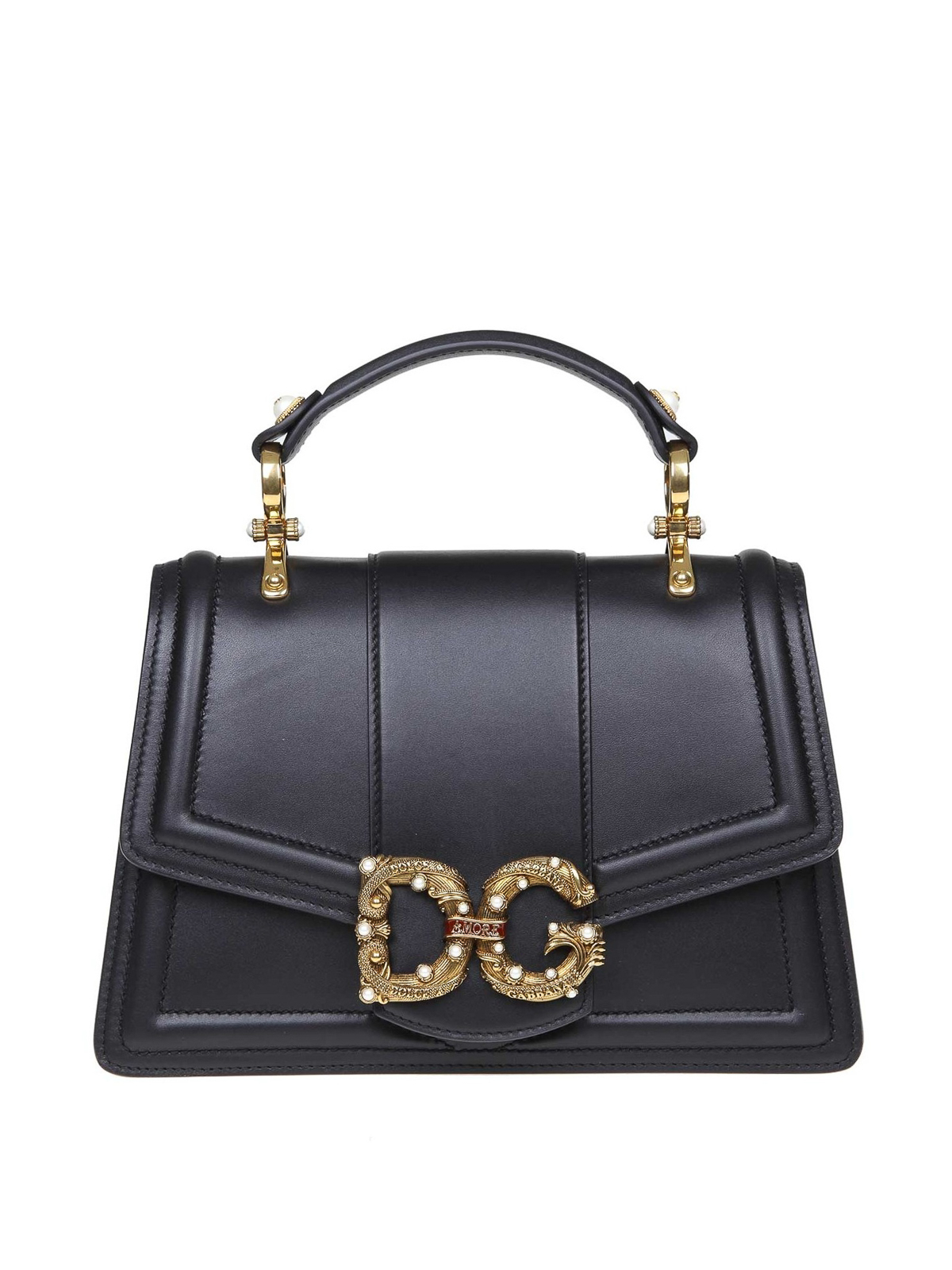 Gabbana - DG Amore black leather bag 