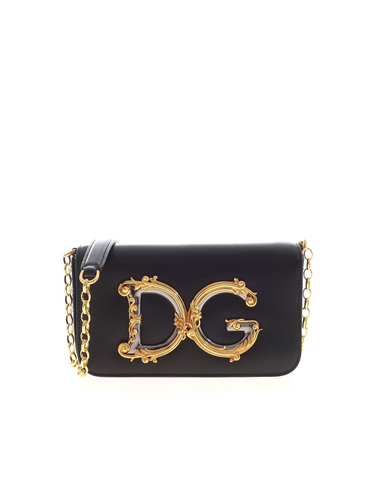 Cross body bags Dolce & Gabbana - DG Girls shoulder bag in black ...