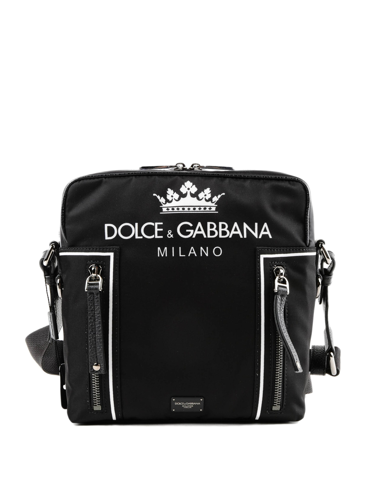 Cross body bags Dolce & Gabbana - Logo print nylon messenger bag 