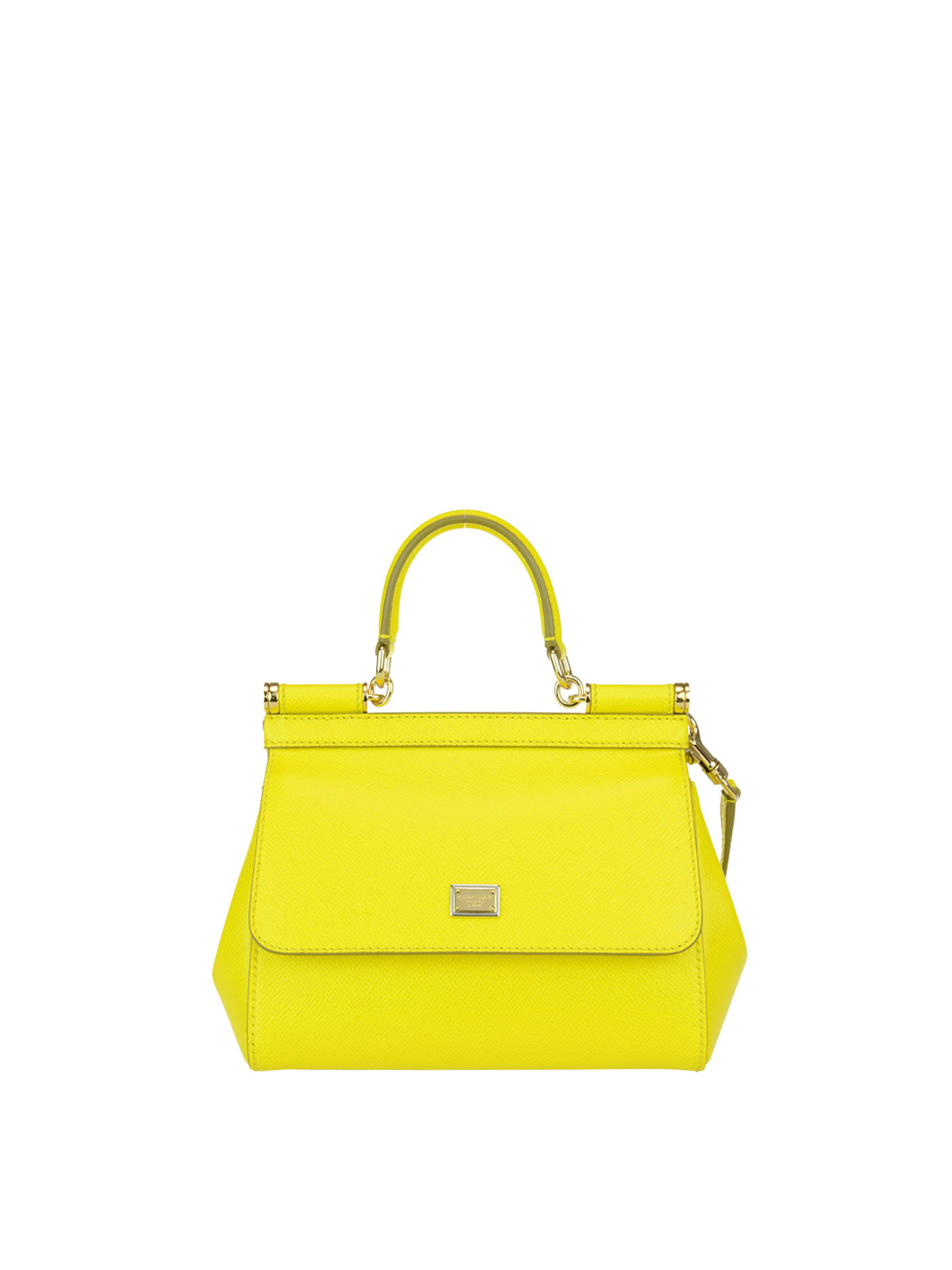 yellow leather bag 