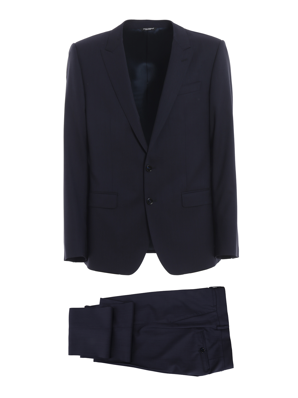 Formal suits Dolce & Gabbana - Wool and silk navy blue Martini suit -  GK0RMTFU3N7B0387