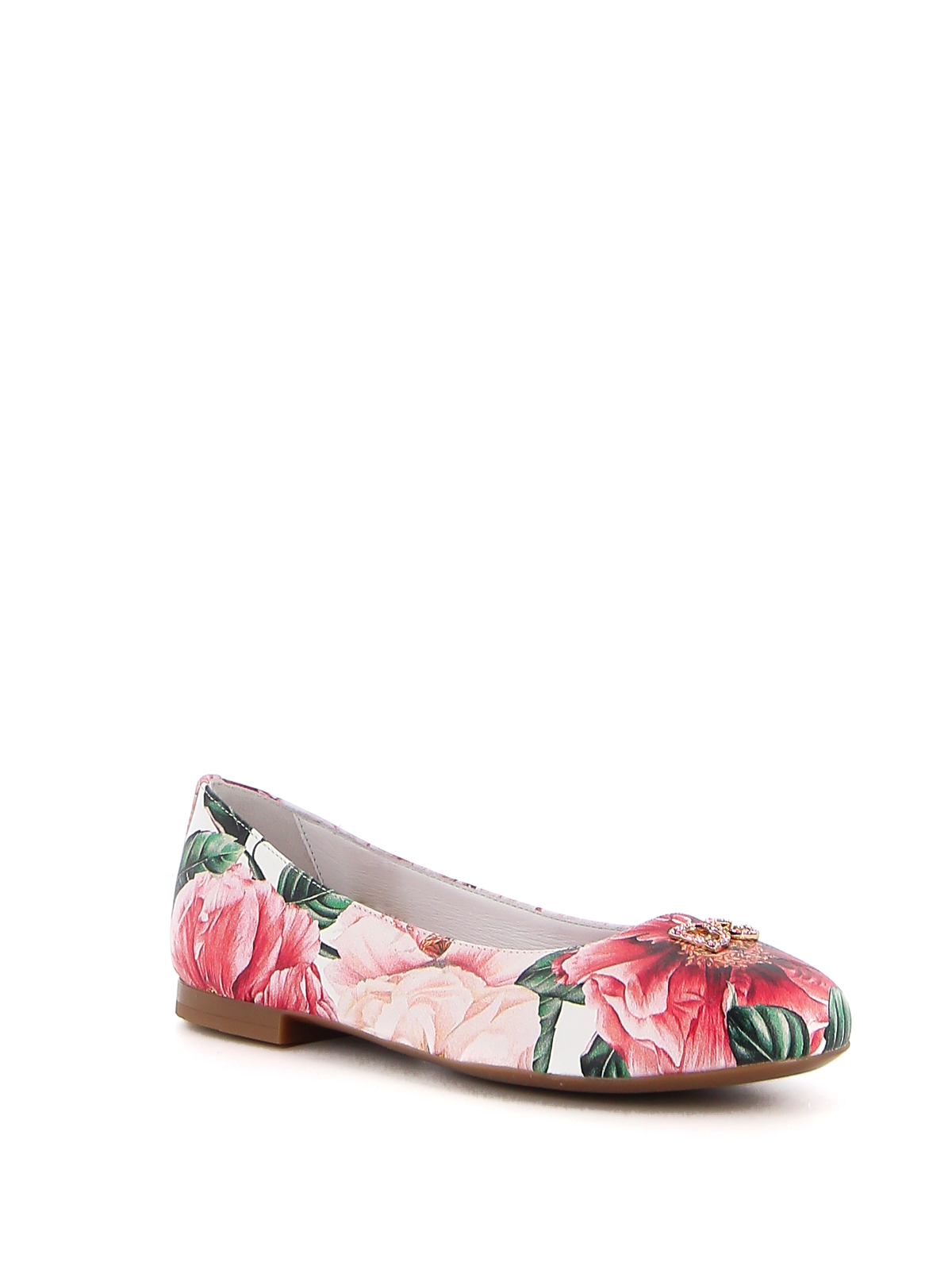 Flat shoes Dolce & Gabbana Jr - Camellias patterned flats - D10510AS690HA2AI