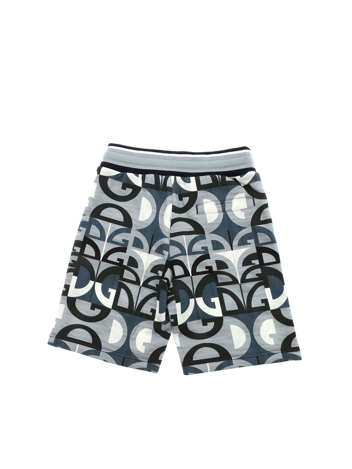 Pantaloni corti e shorts Dolce \u0026 Gabbana Jr - Bermuda con stampa azzurri e  bianchi - L4JQC1HS7C1HC1SZ