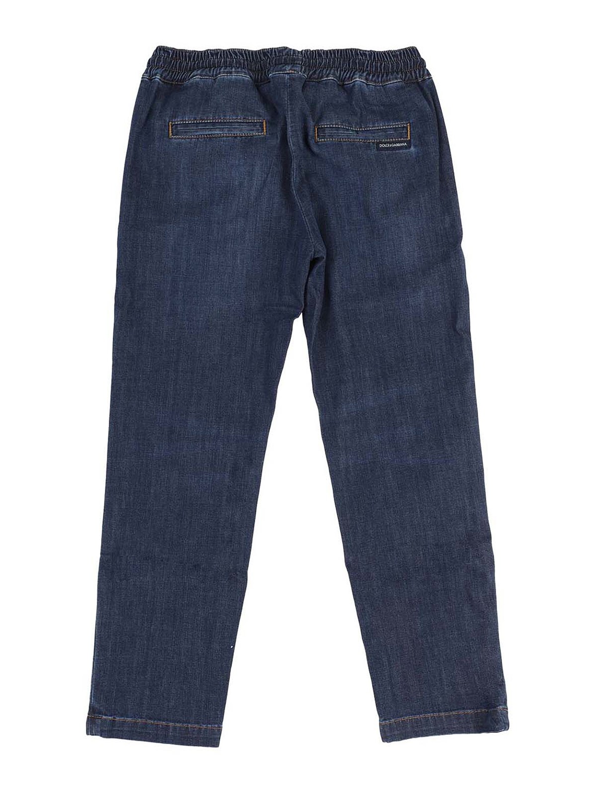 Straight leg jeans Dolce & Gabbana Jr - Faded stretch denim jeans ...