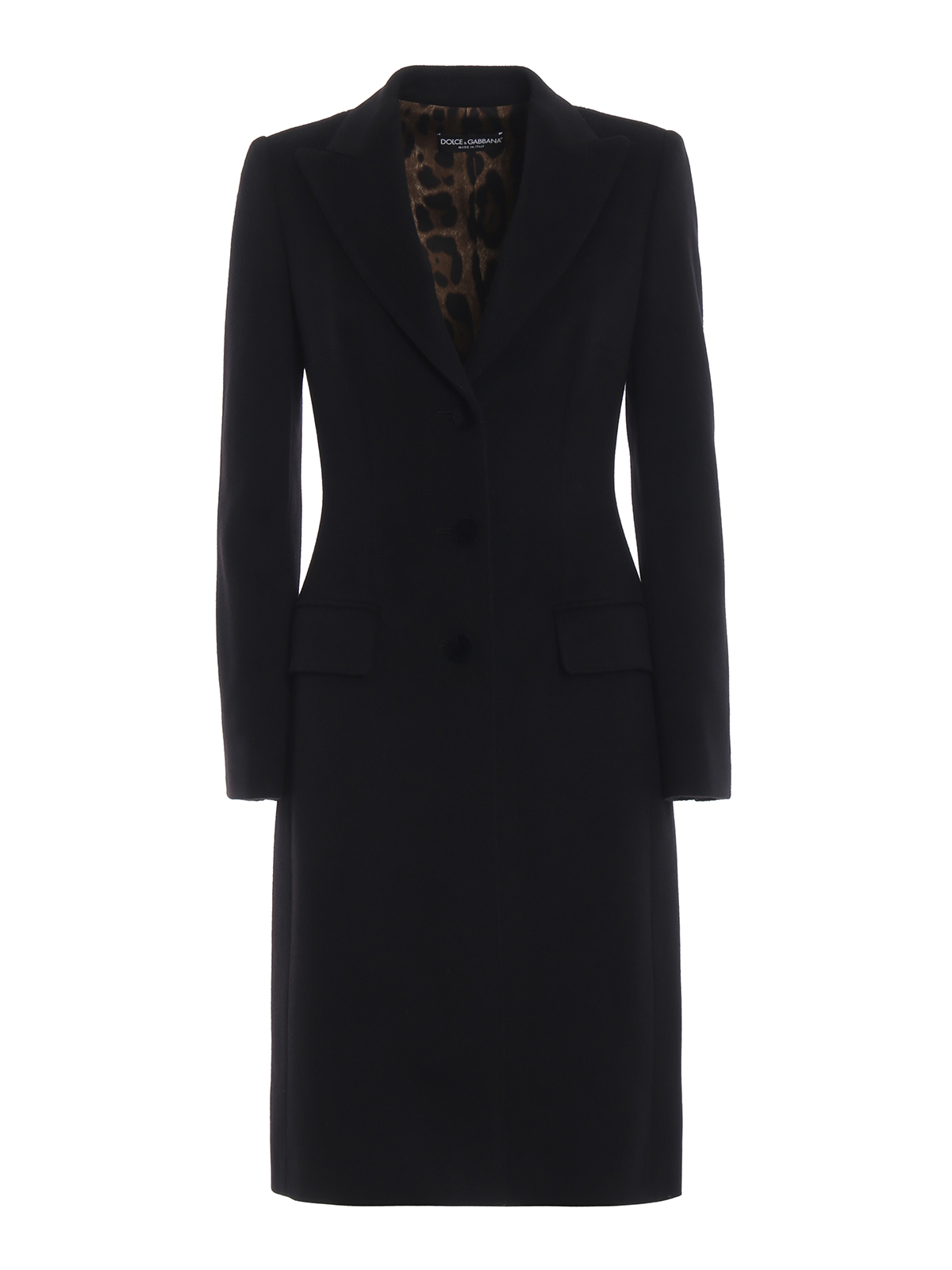 Dolce & Gabbana Wool Coat black casual look Fashion Coats Wool Coats 