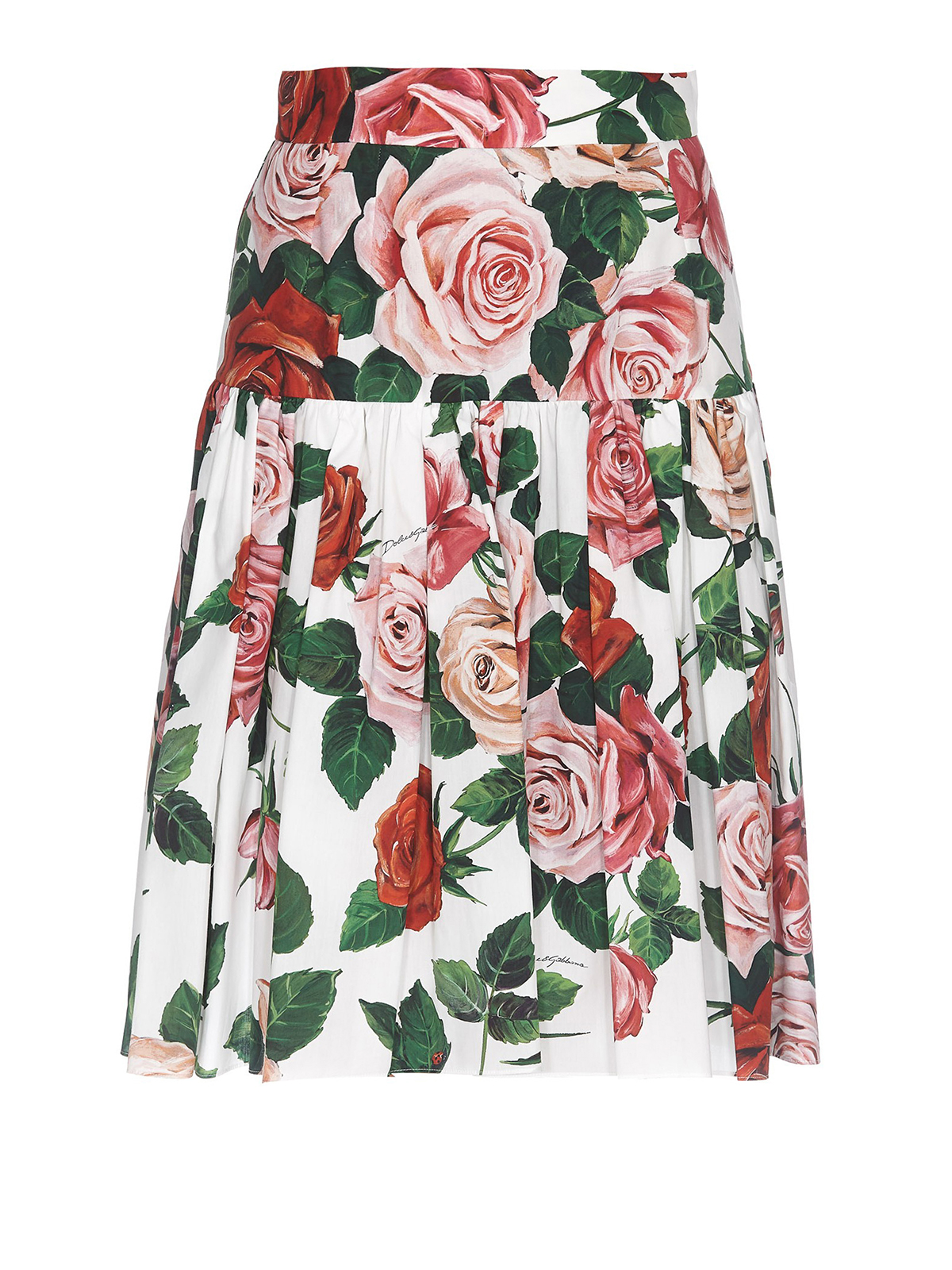 dolce and gabbana floral print skirt