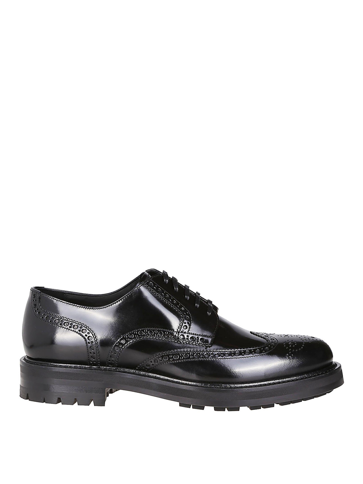 Lace-ups shoes Dolce & Gabbana - Brushed calfskin brogue derby shoes ...