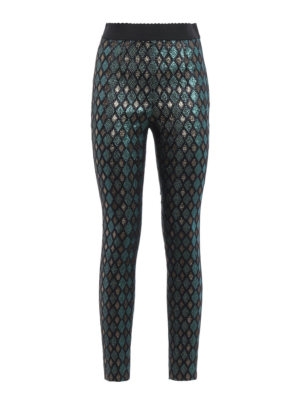 Leggings Dolce & Gabbana - Iridescent jacquard cigarette pants -  FTANETFJM2AS8350