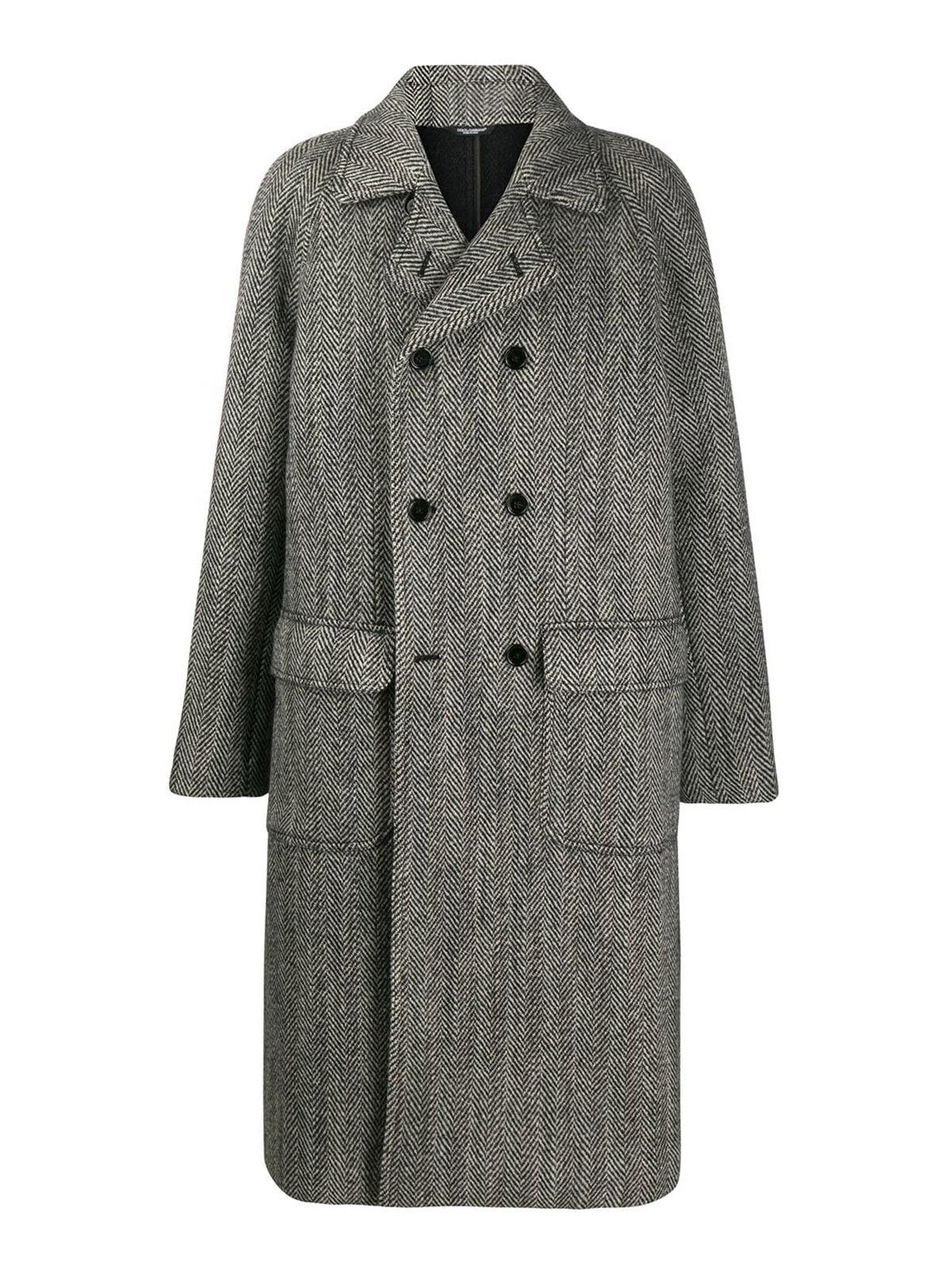 dolce and gabbana wool coat
