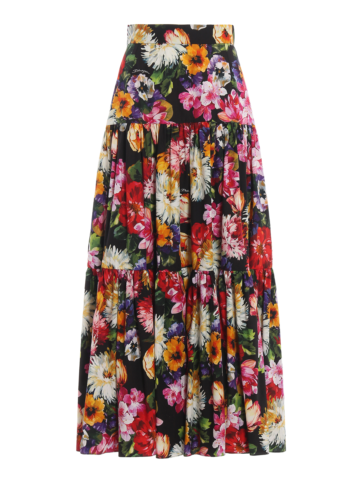 long floral skirt