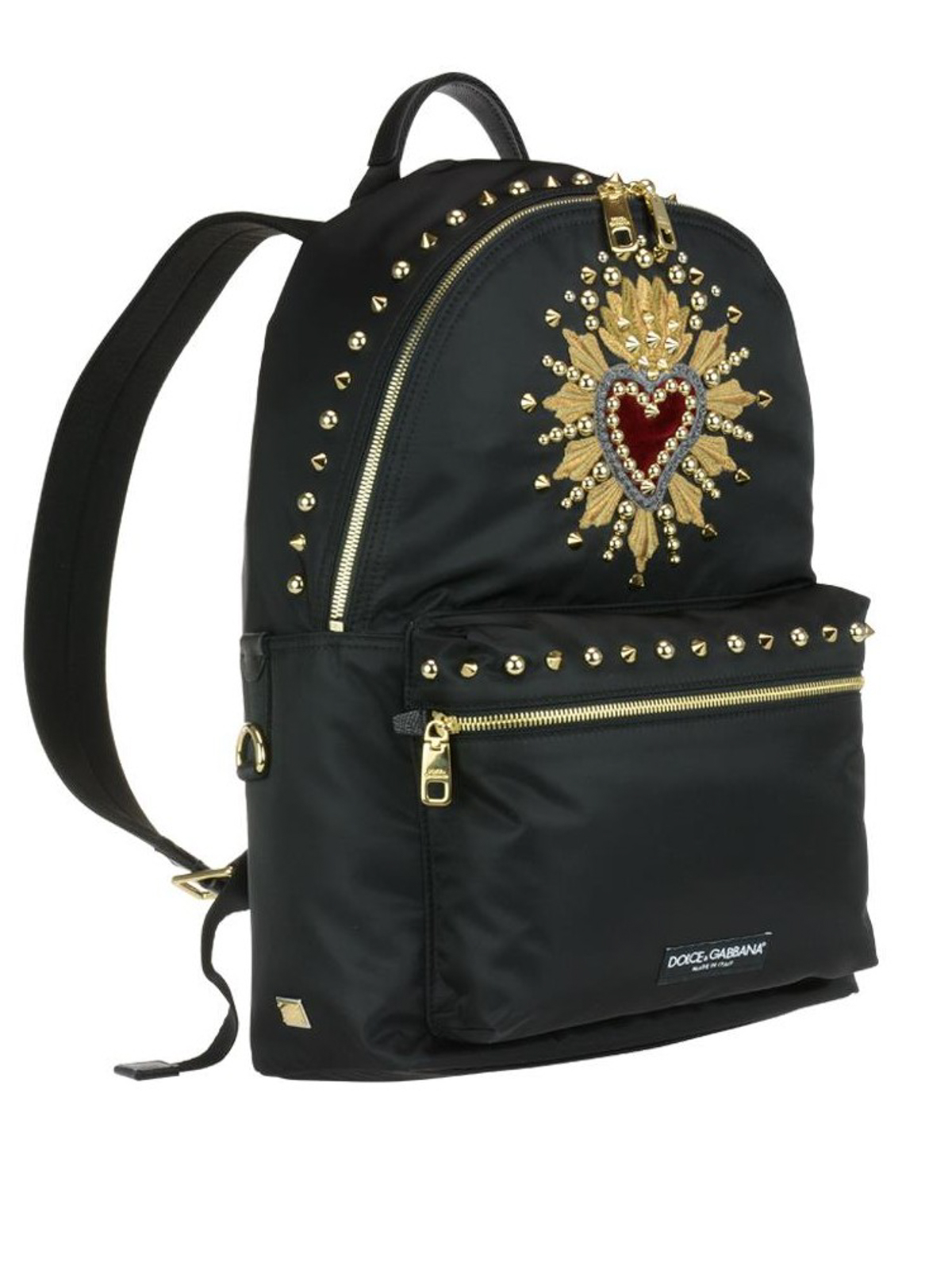 Backpacks Dolce & Gabbana - Embroidered heart patch backpack -  BB6428AN50280999