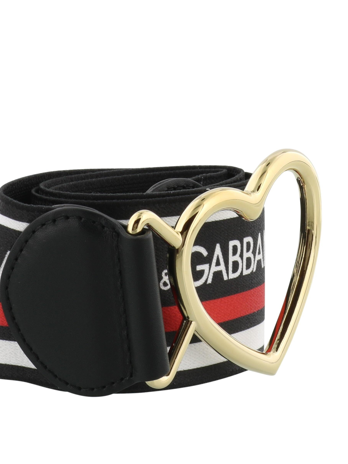 Belts Dolce & Gabbana - Heart buckled elastic belt - BE1304AH84689697