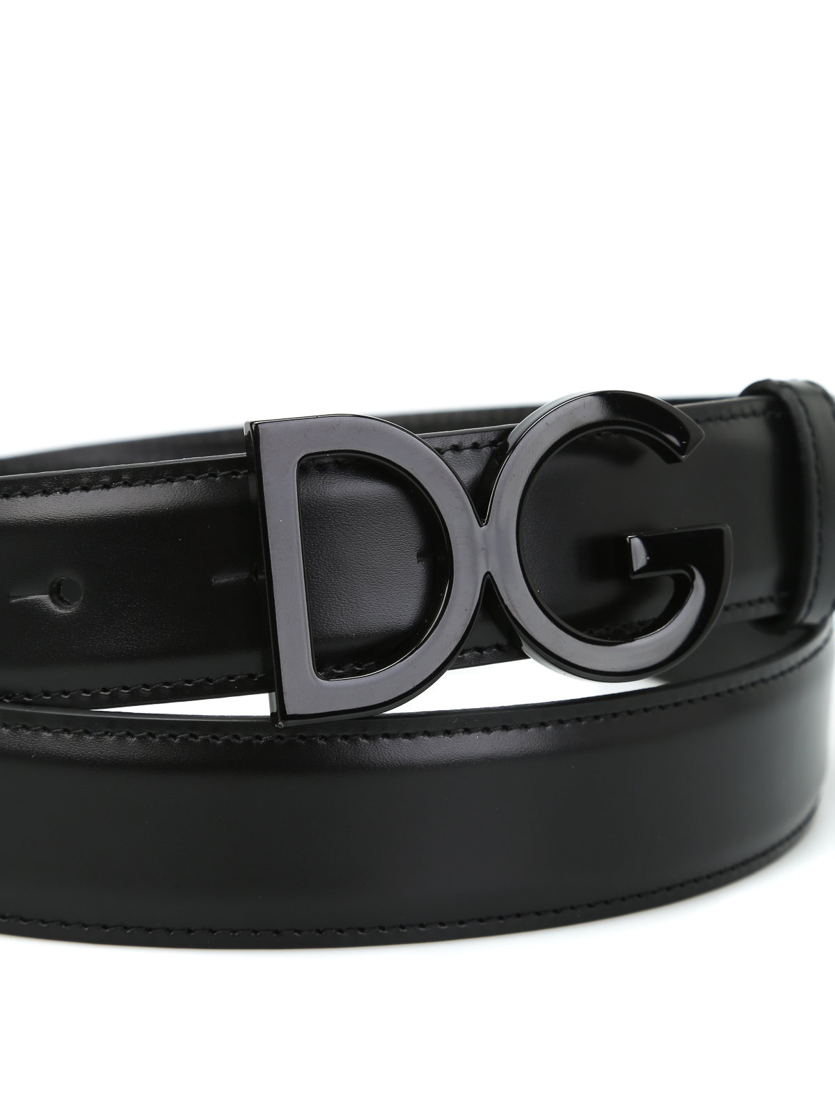 Belts Dolce & Gabbana - Logo plaque leather belt - BC4129A160780999