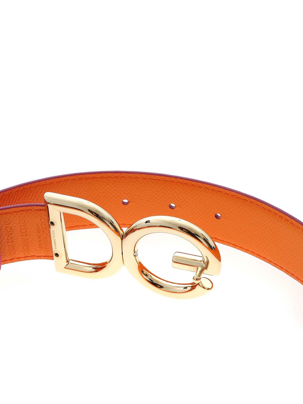 Belts Dolce & Gabbana - Reversible belt in fuchsia and orange -  BE1333AW5288C465