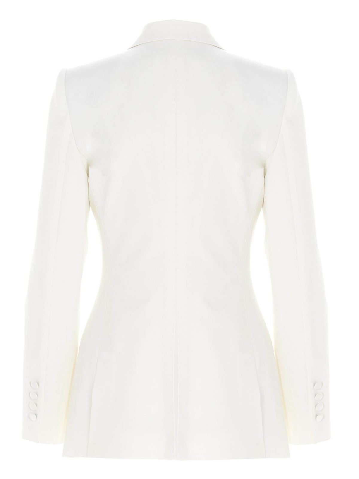 Blazers Dolce & Gabbana - Turlington blazer in white - F29DOTFUCCSW0001