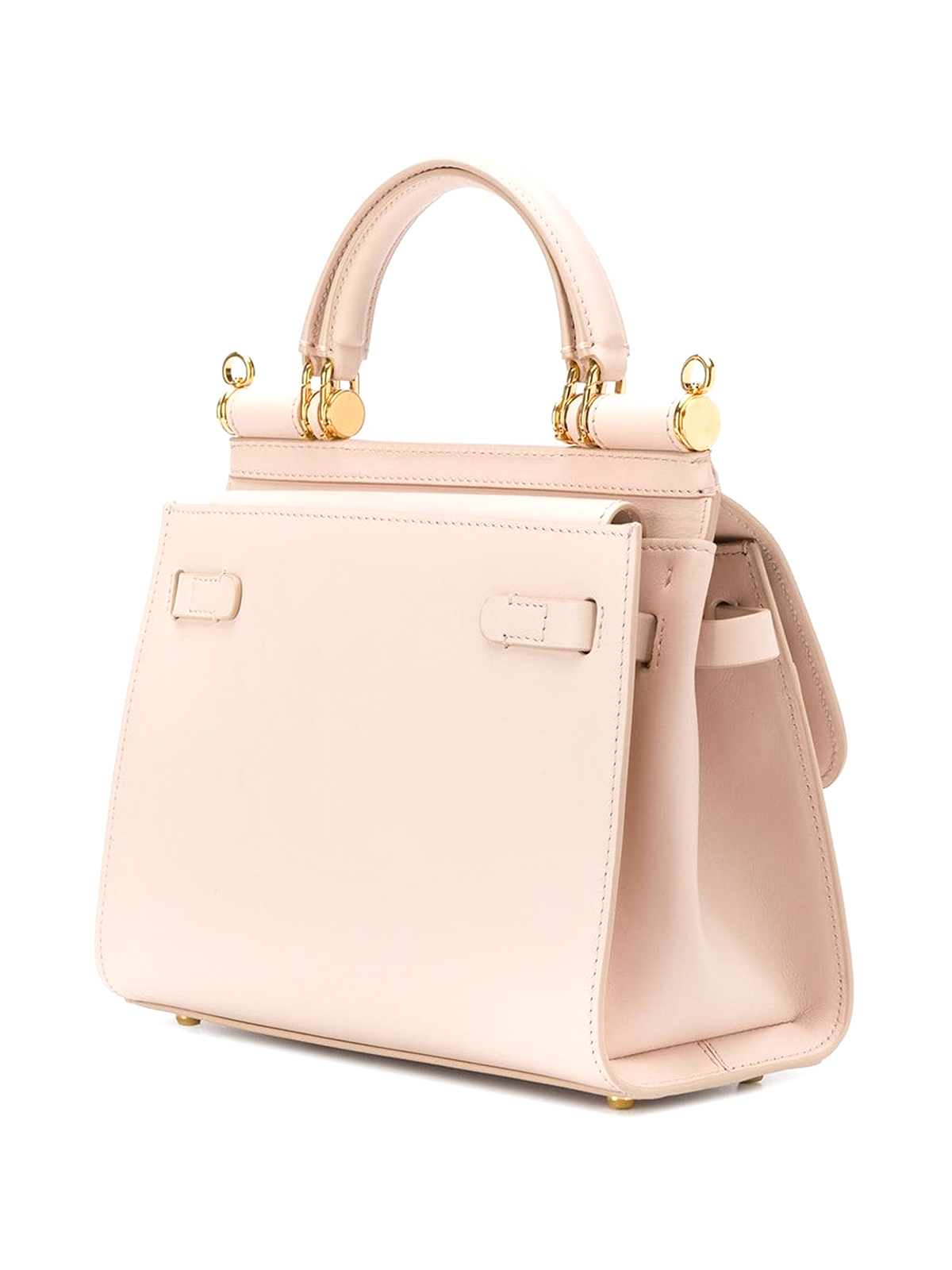 Bowling bags Dolce & Gabbana - Sicily 58 small pink leather bag 