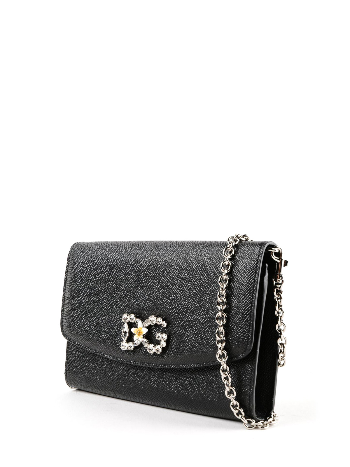 Dolce & Gabbana - Jewel logo Dauphine wallet clutch - clutches ...
