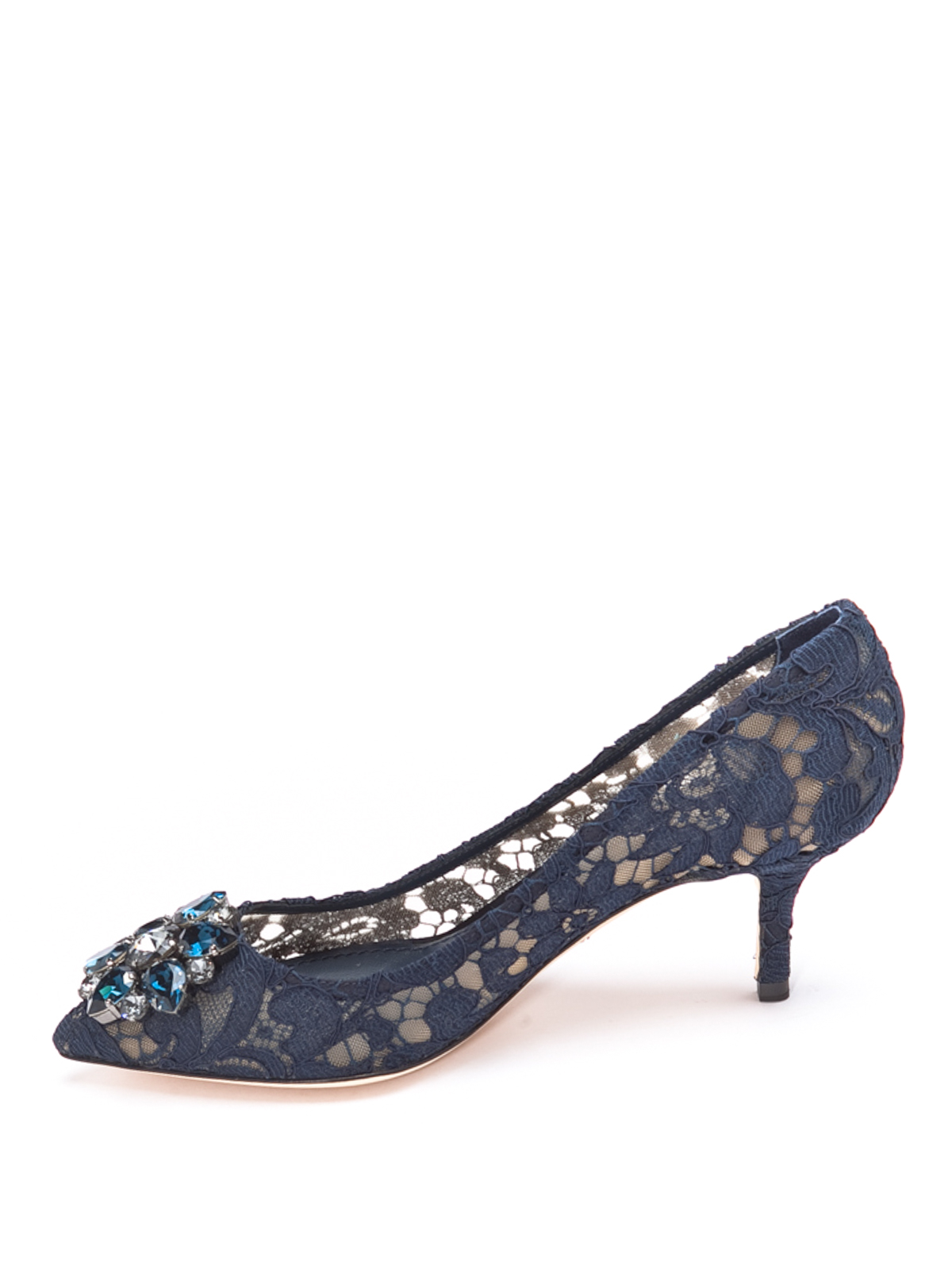 Court shoes Dolce & Gabbana - Lace jewel court shoes - CD0066AL19880652