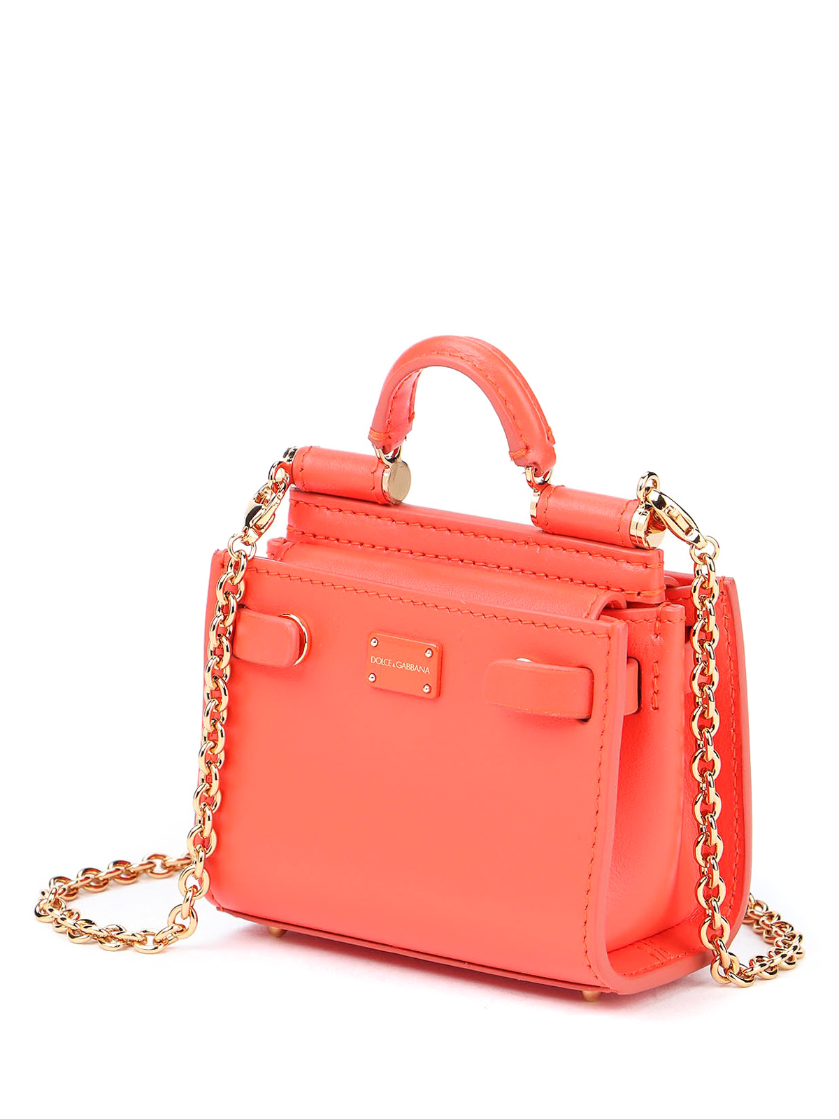 Cross body bags Dolce & Gabbana - Sicily 62 Micro coral bag -  BI1404AW07087550