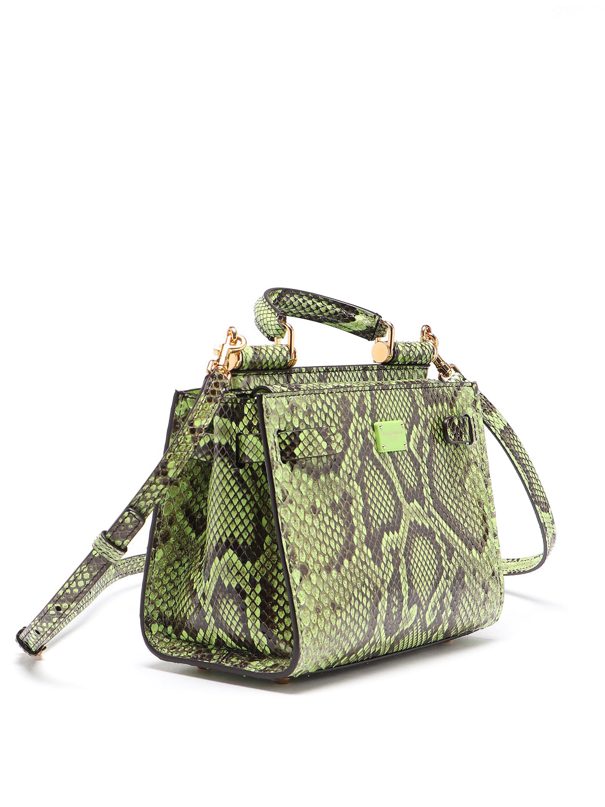 Cross body bags Dolce & Gabbana - Sicily 62 Mini python leather bag -  BB6836A20438H579