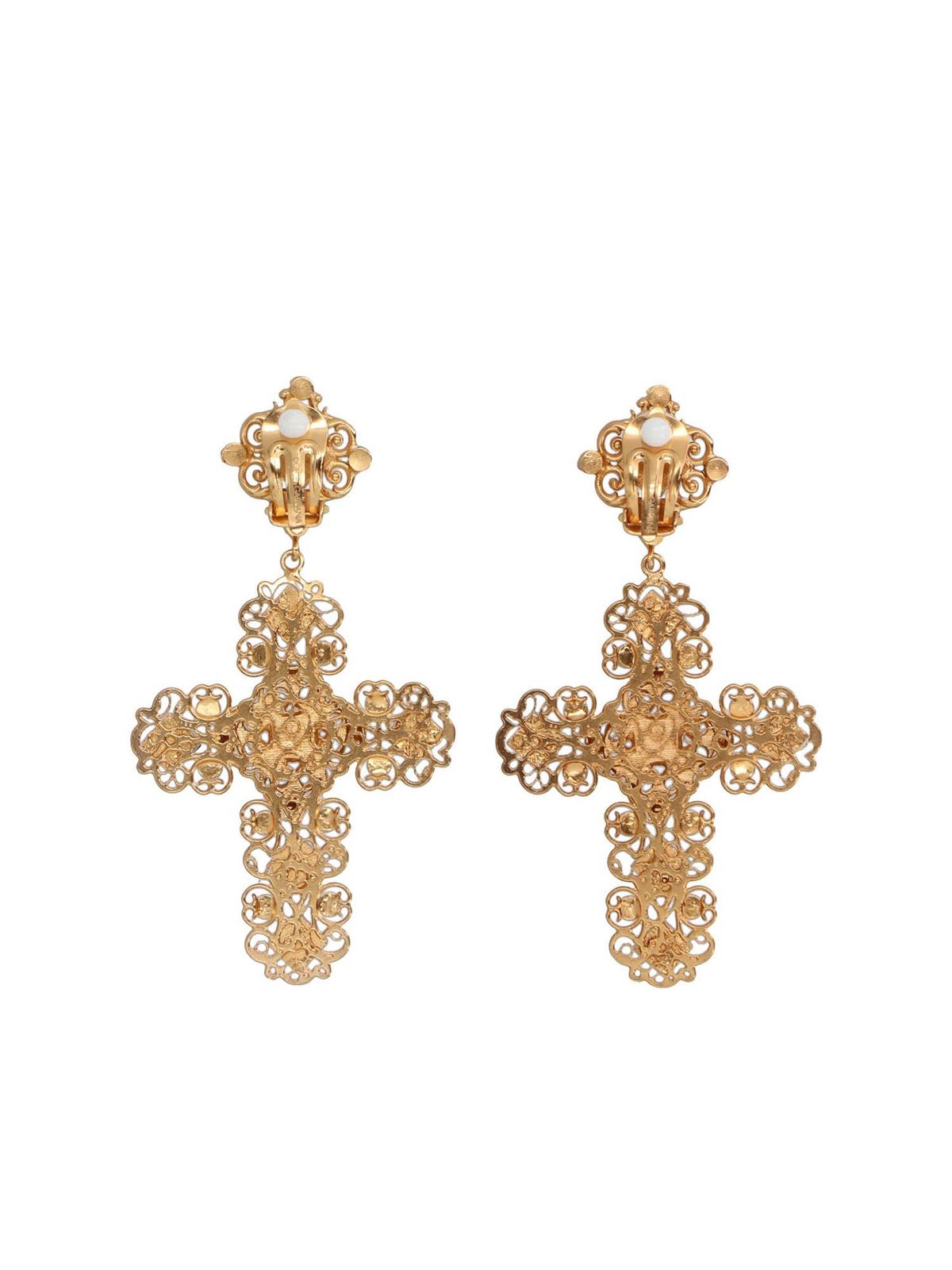 Gabbana - Cross pendant earrings 