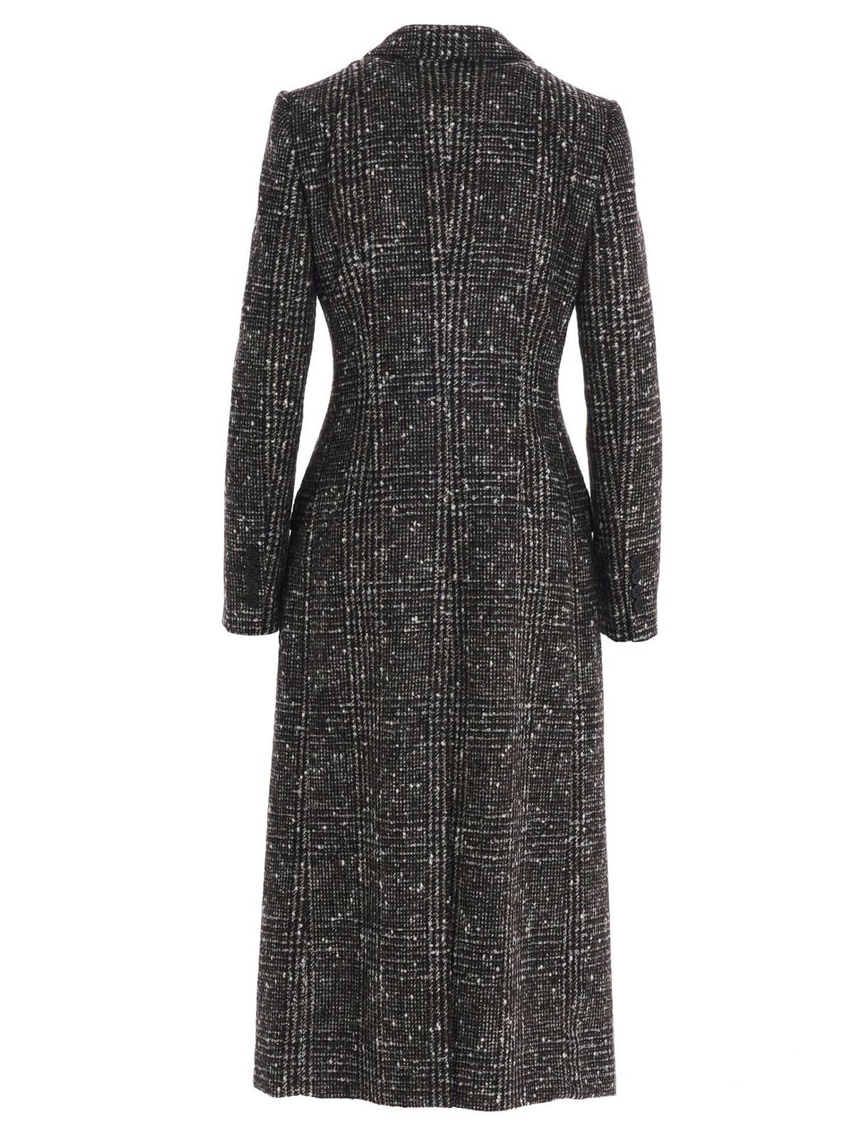 Dolce & Gabbana - Double-breasted Prince of Wales coat - knee length ...