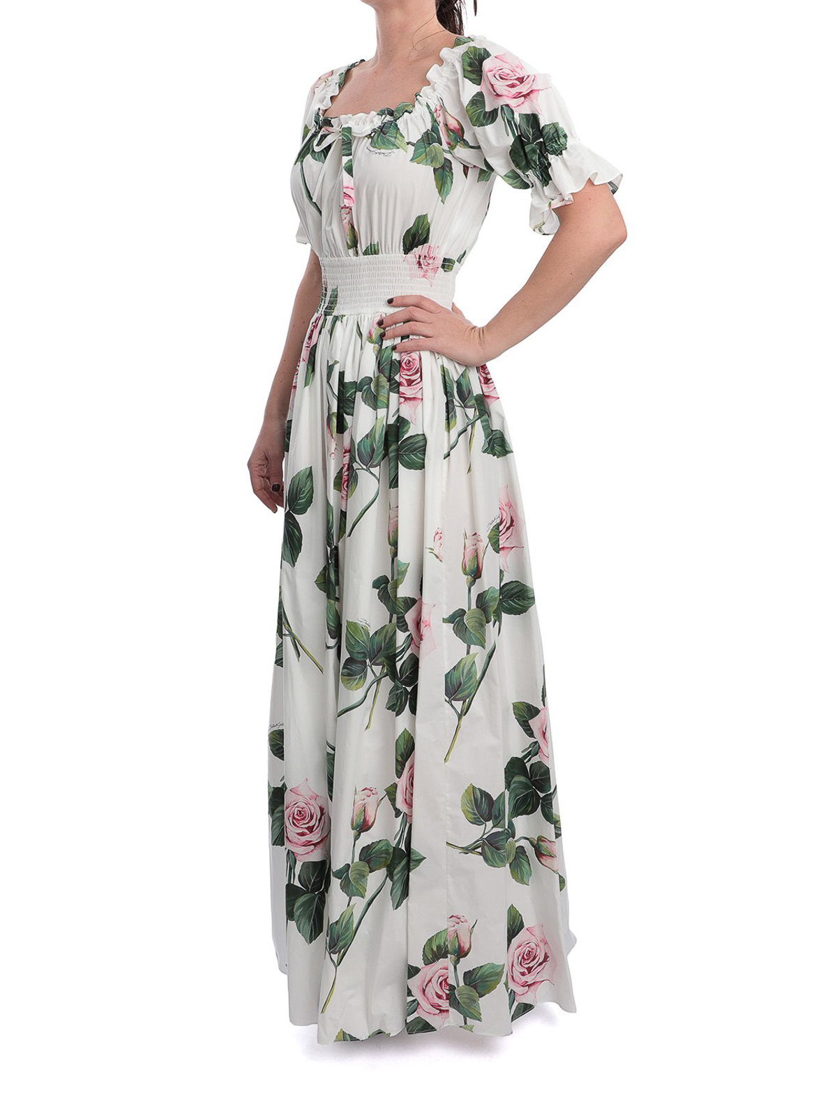 Tropical Rose printed maxi dress 