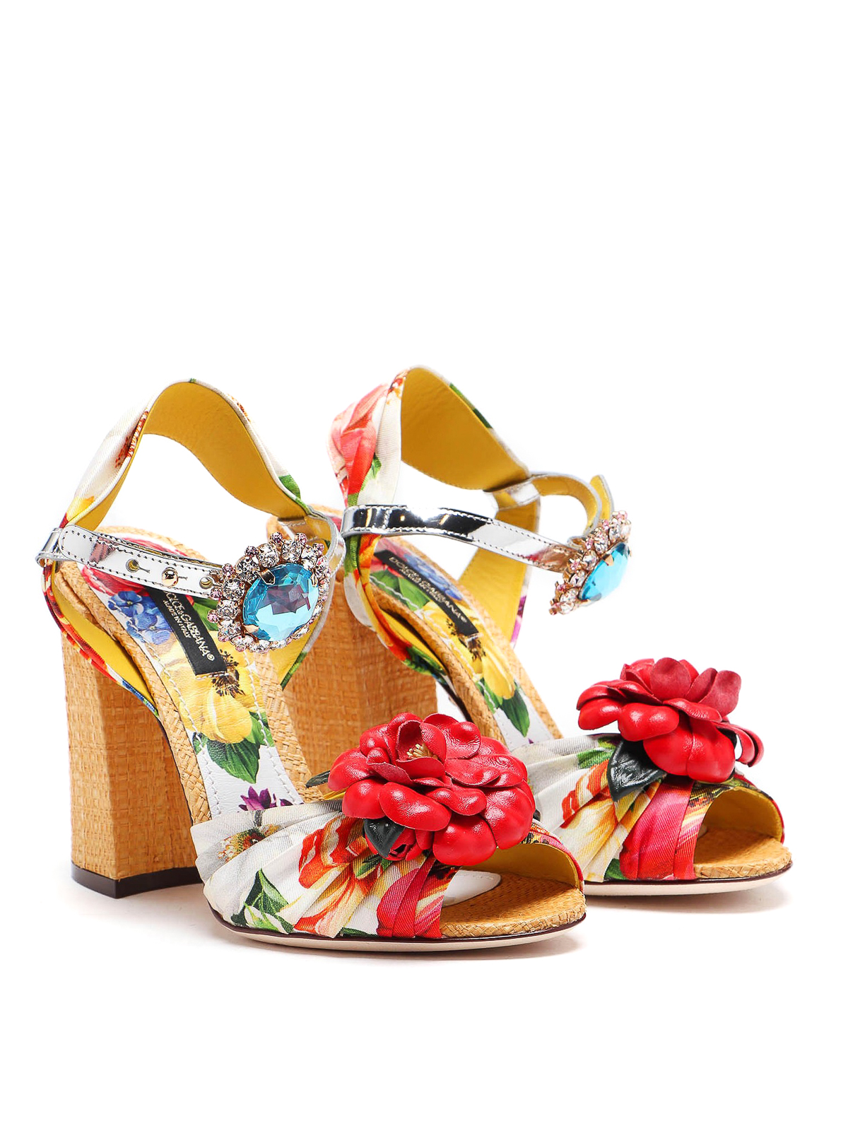 Sandals Dolce & Gabbana - Floral sandals - CR0931AX604HA1AK 