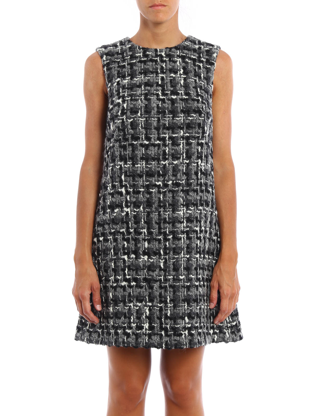 Gabbana - Sleeveless wool tweed dress 