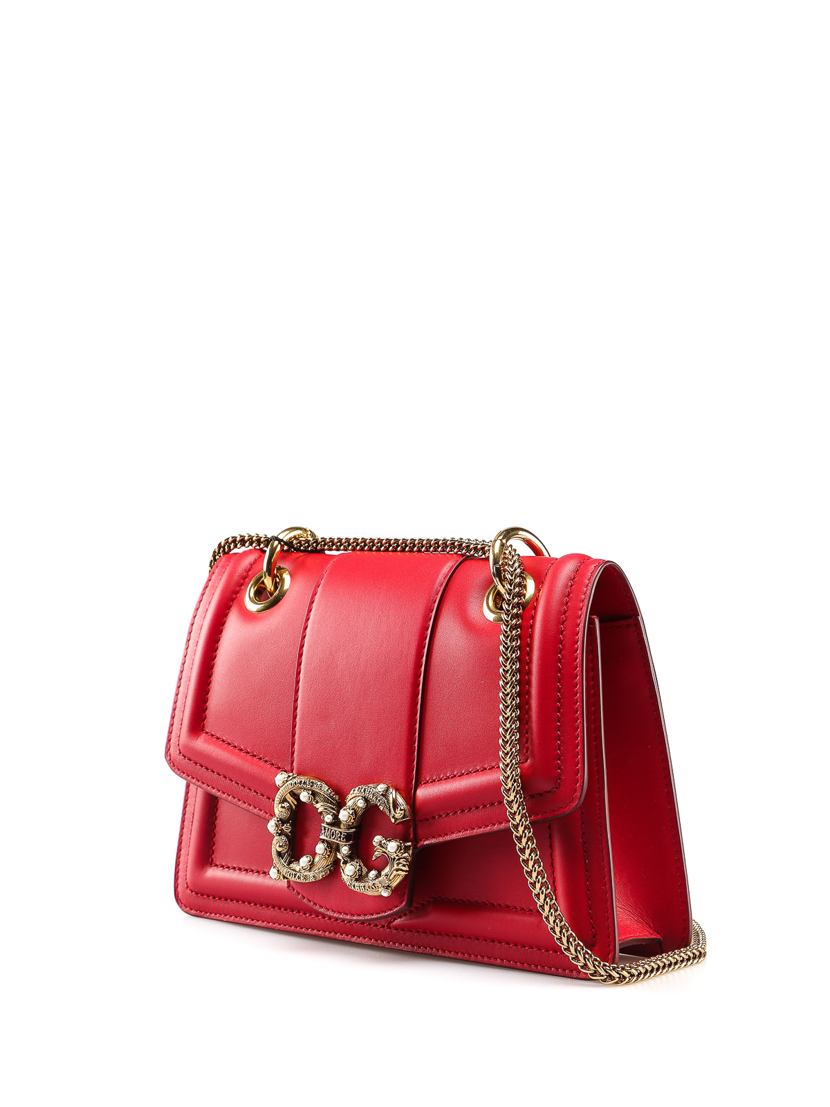 Shoulder bags Dolce & Gabbana - Amore red leather shoulder bag ...