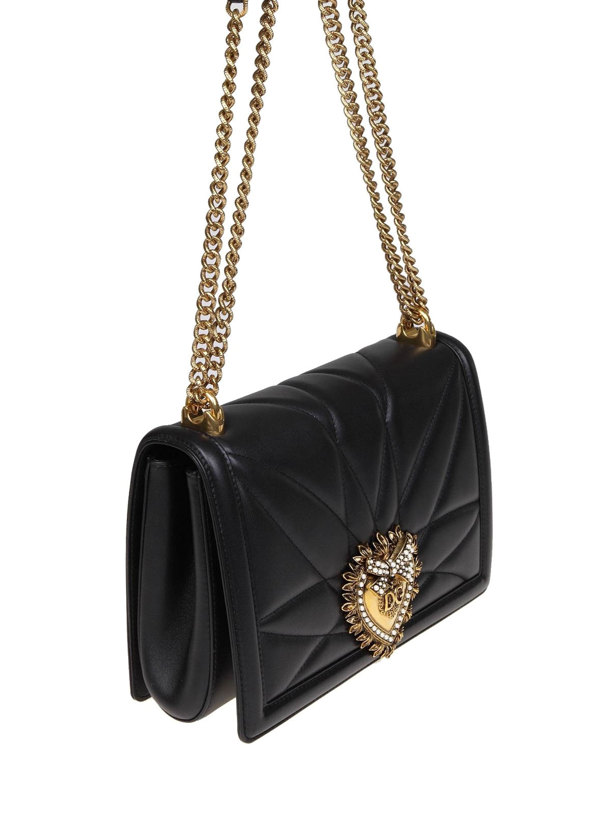 Shoulder bags Dolce & Gabbana - Devotion black quilted nappa large 