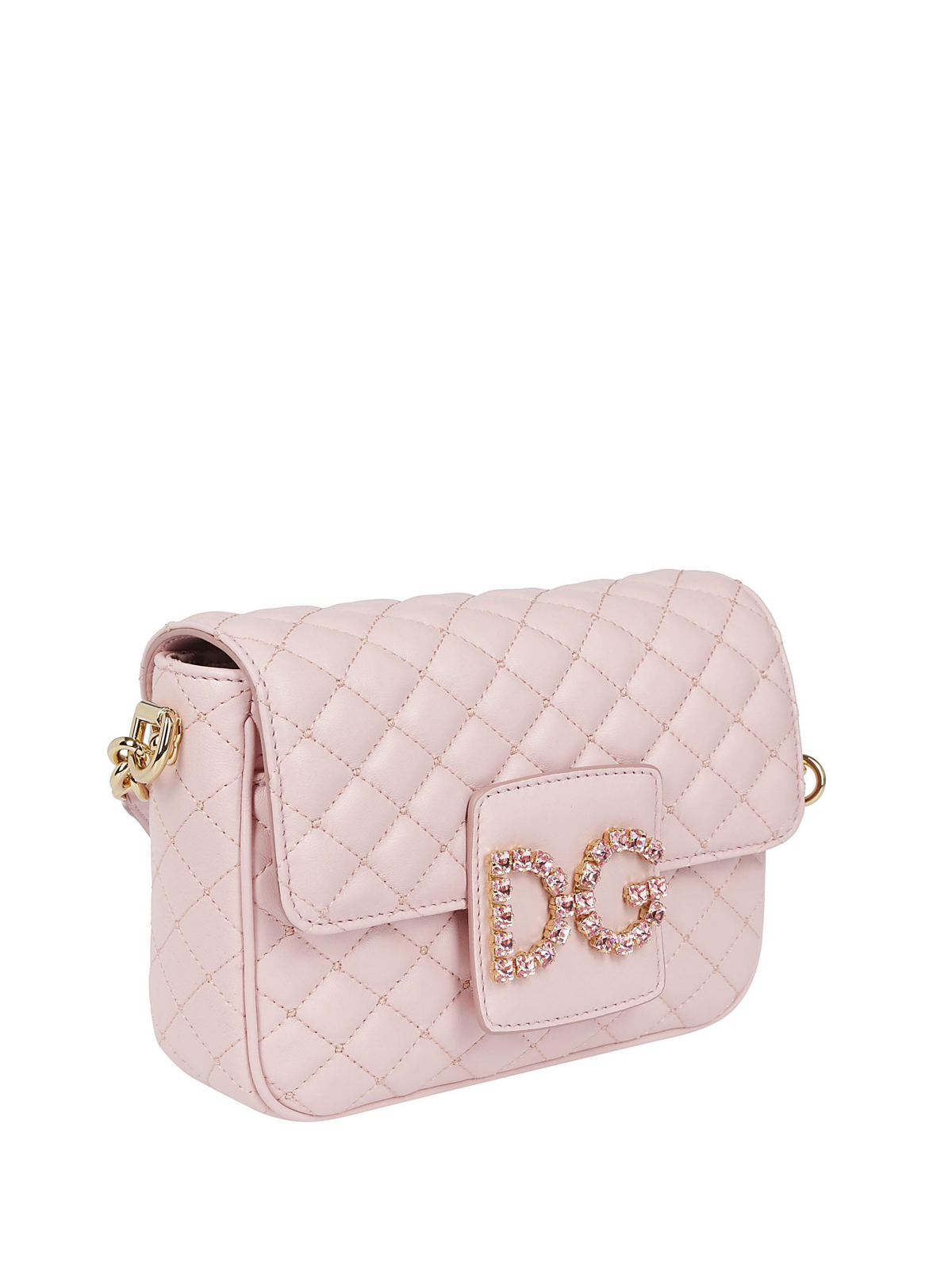Shoulder bags Dolce & Gabbana - Quilted leather DG Millennials pink small  bag - BB6619AU0708H402