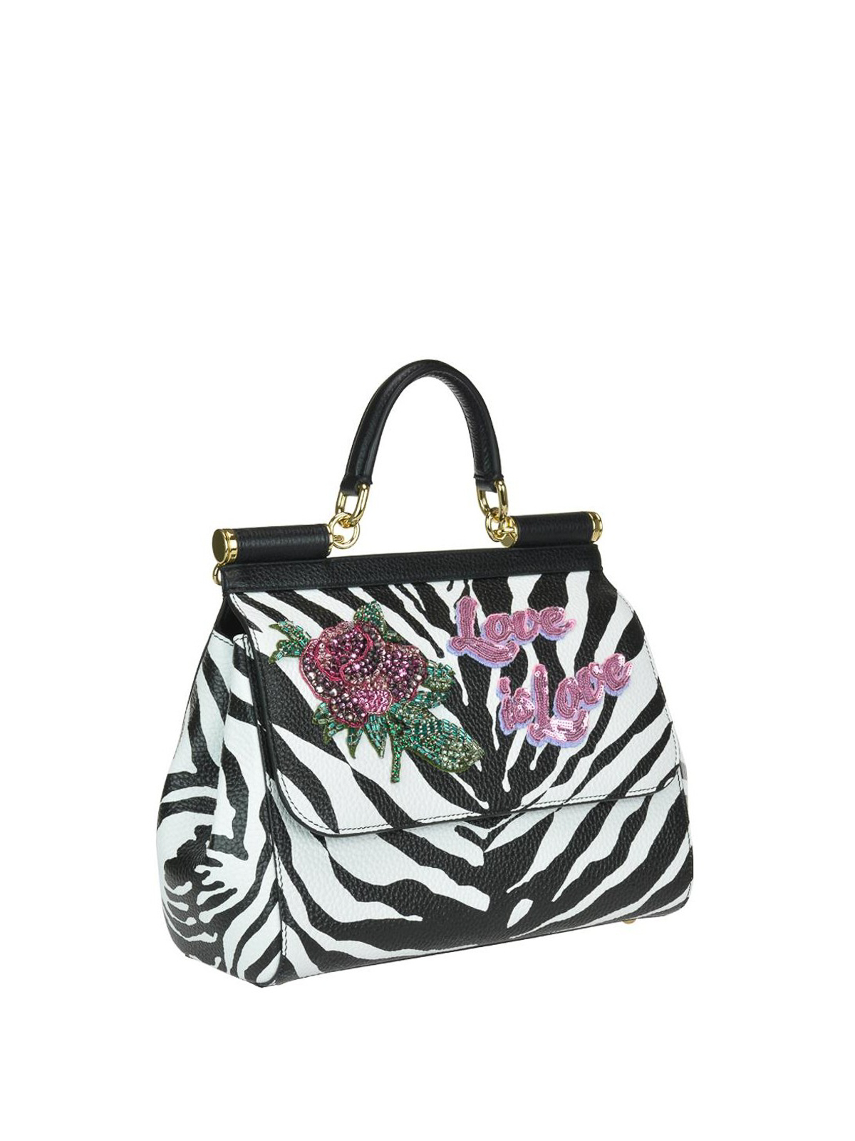 dolce and gabbana zebra bag