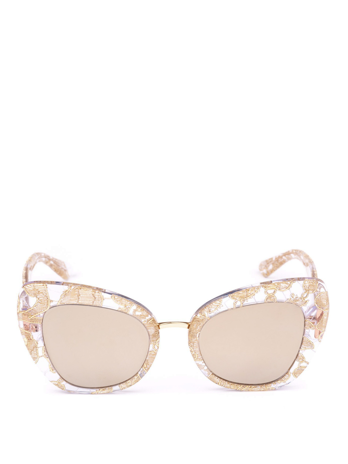 Occhiali da sole Dolce \u0026 Gabbana - Occhiali da sole in acetato e vero pizzo  - DG431931535A
