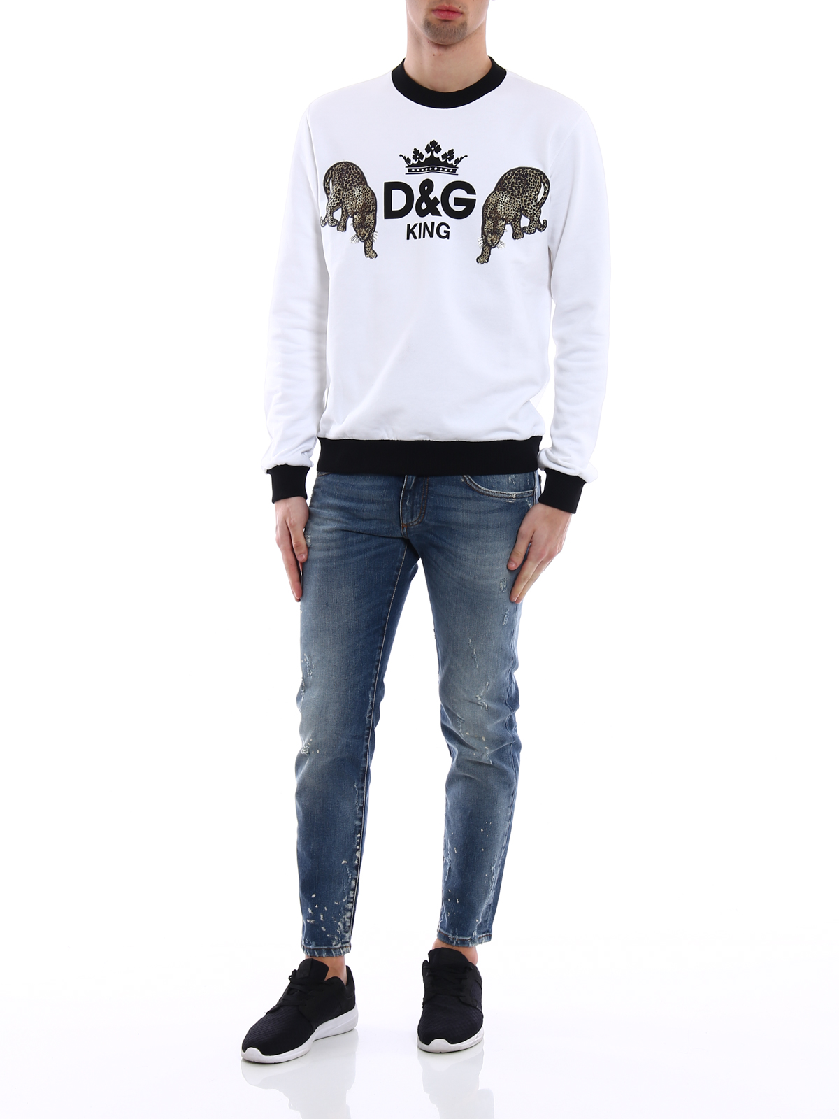 sharp Doctor Taiko belly Sweatshirts & Sweaters Dolce & Gabbana - D&G King print sweatshirt -  G9JQ2ZG7MOJHWI44