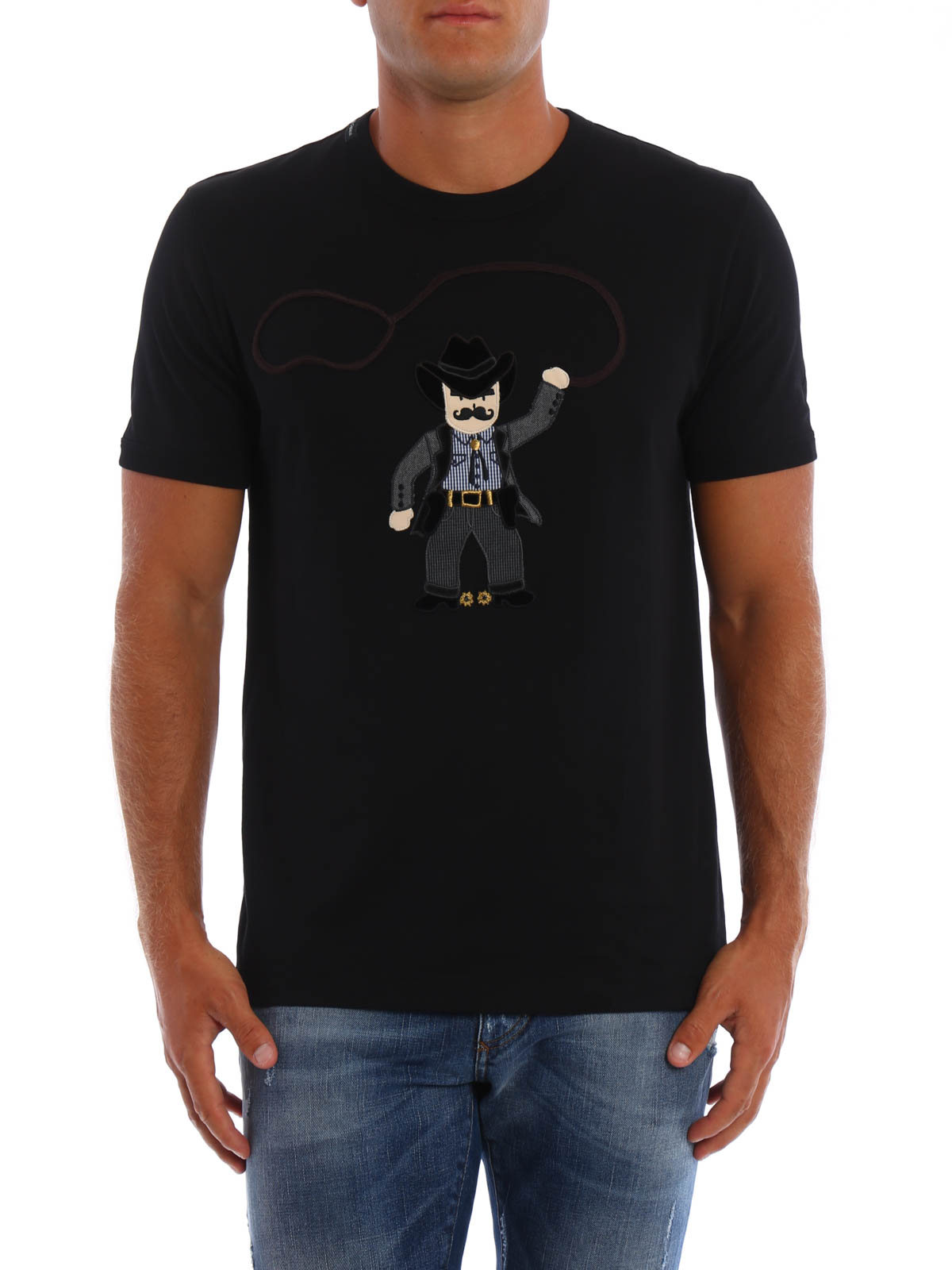 Dolce \u0026 Gabbana - Cowboy patch T-shirt 