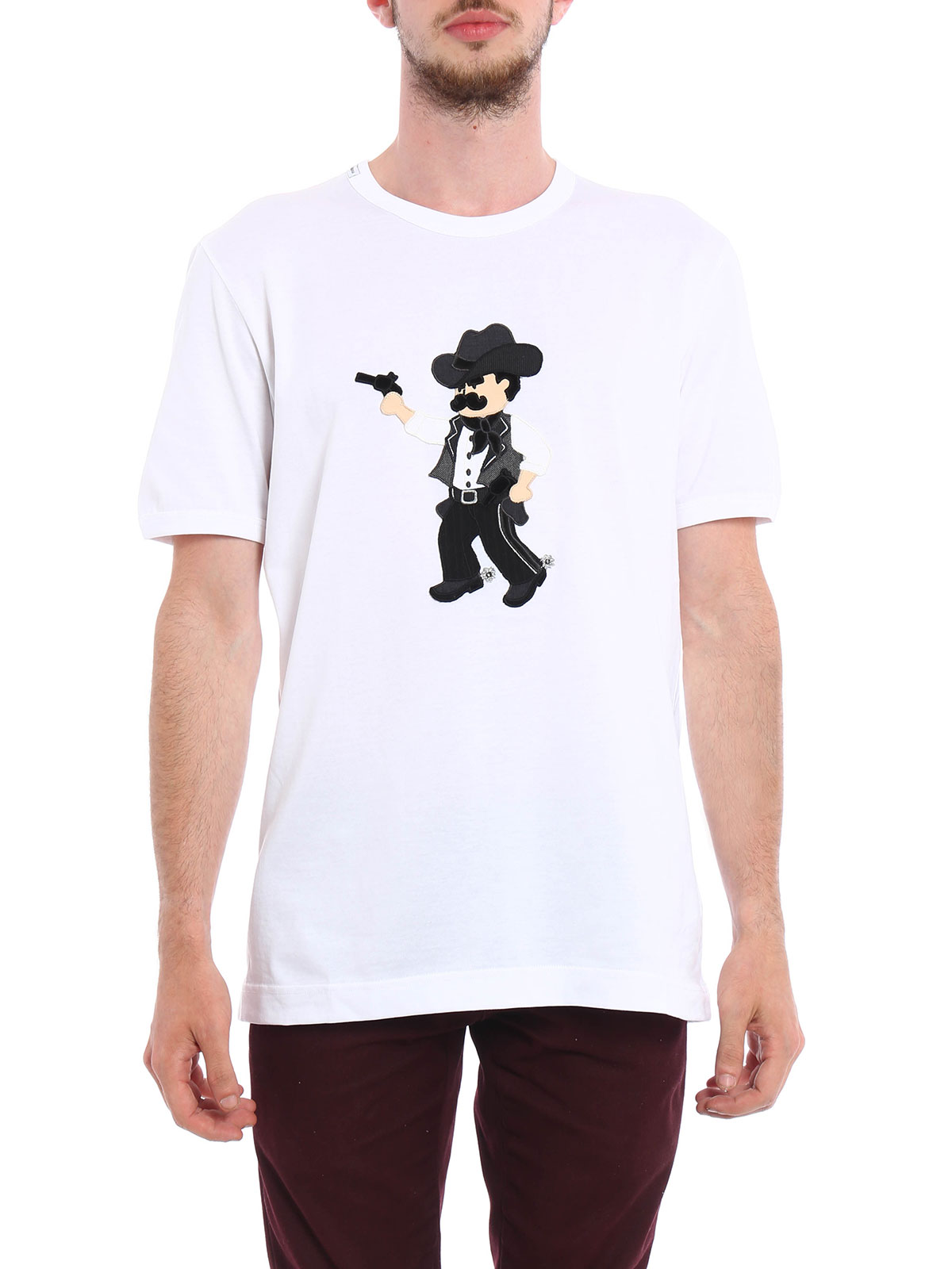 Dolce \u0026 Gabbana - Cowboy patch t-shirt 