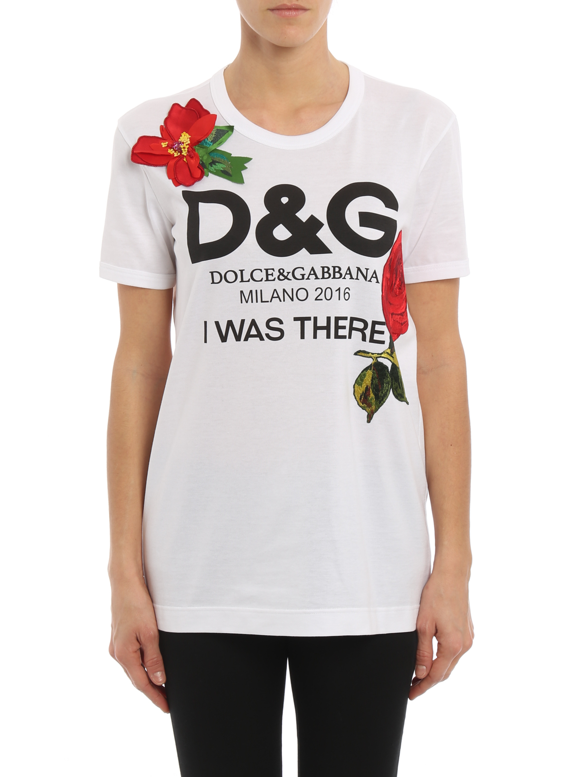 T-shirts Dolce & Gabbana - I Was There embellished T-shirt 