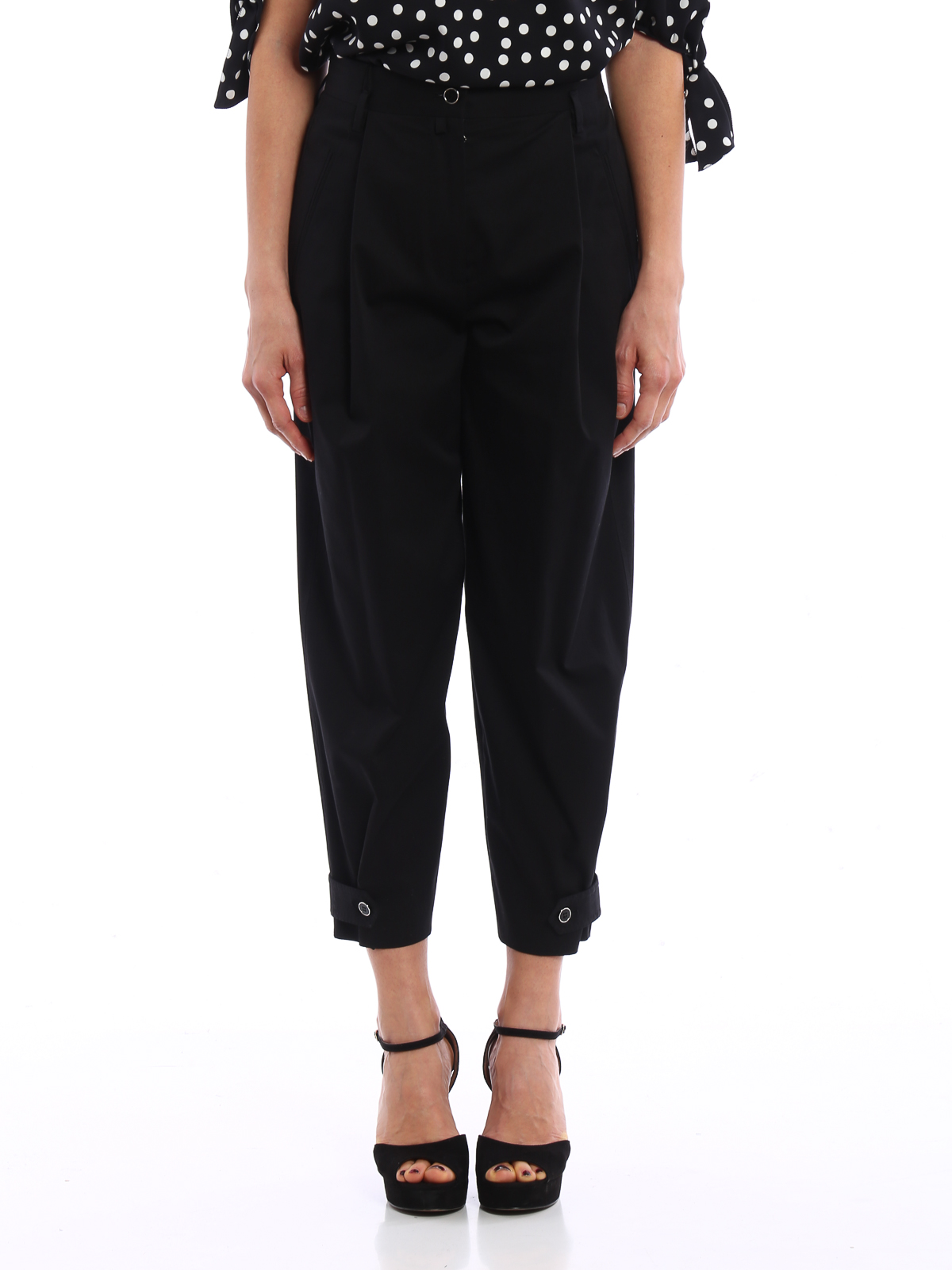 tailored capri trousers