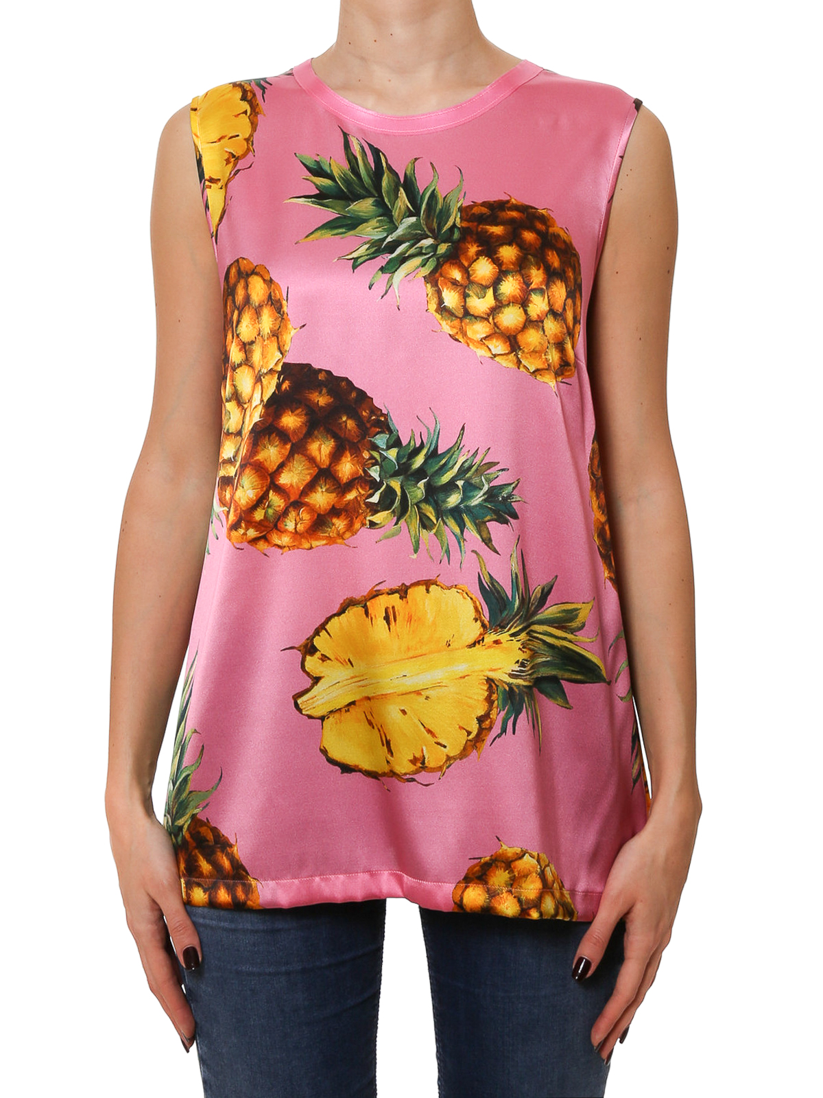 Tops & Tank tops Dolce & Gabbana - Pineapple print sleeveless top 