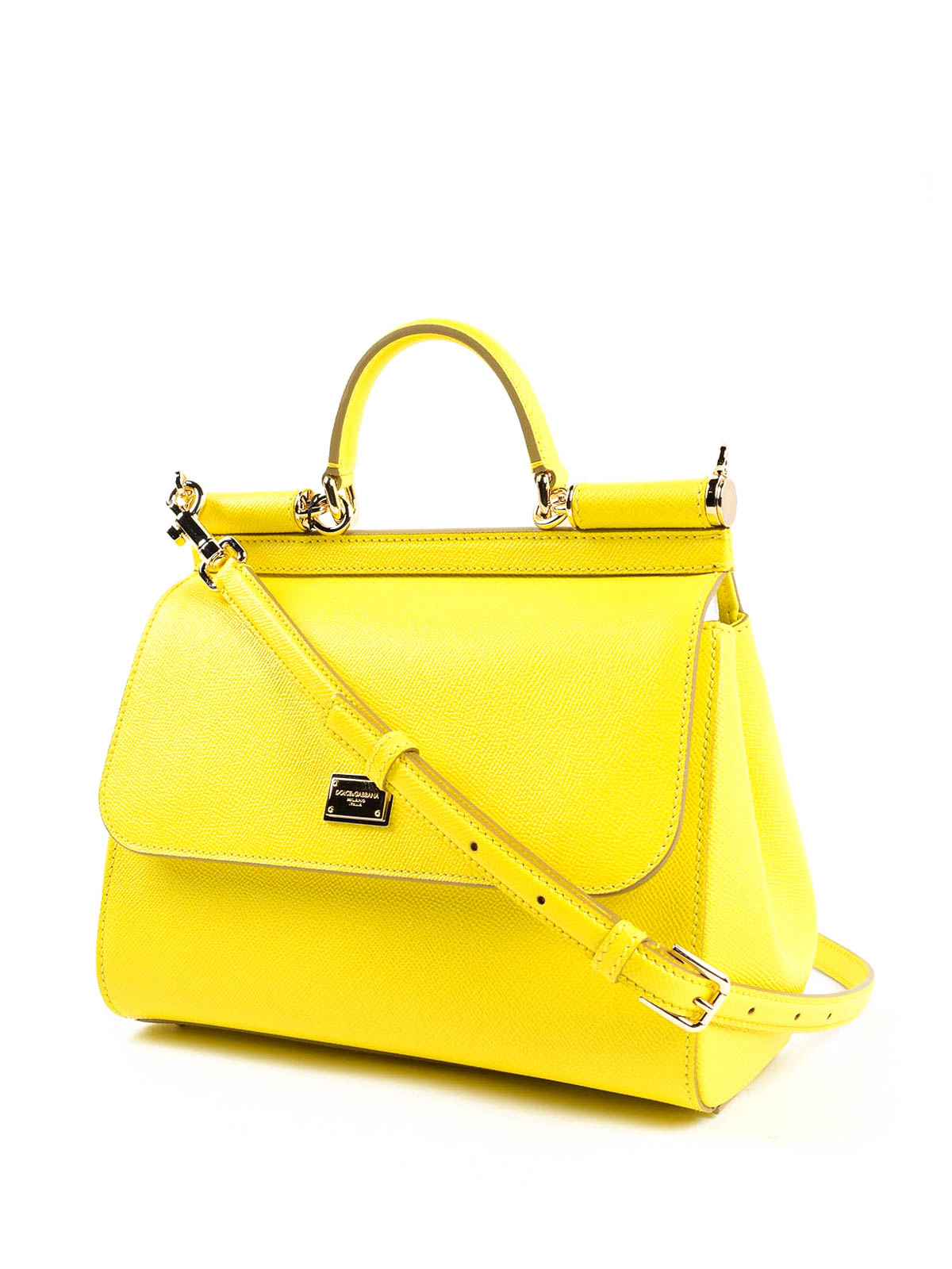 Borse A Mano Donna | Borsa Sicily media in pelle dauphine blu | Dolce \u0026  Gabbana • Grazianonet
