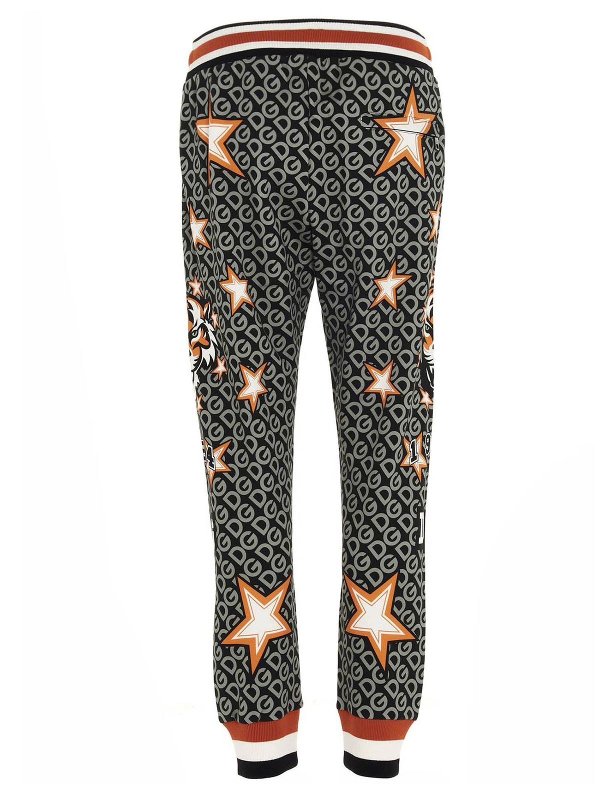 Dolce & Gabbana - Fashion Tiger pants in grey - tracksuit bottoms ...