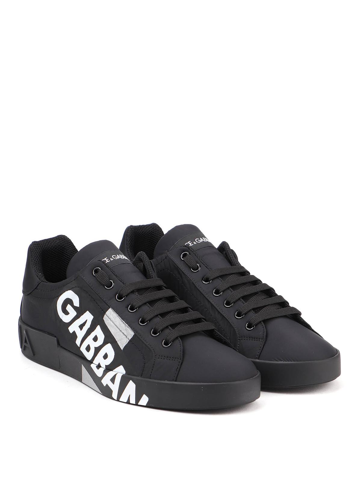 dolce and gabbana nylon portofino sneakers