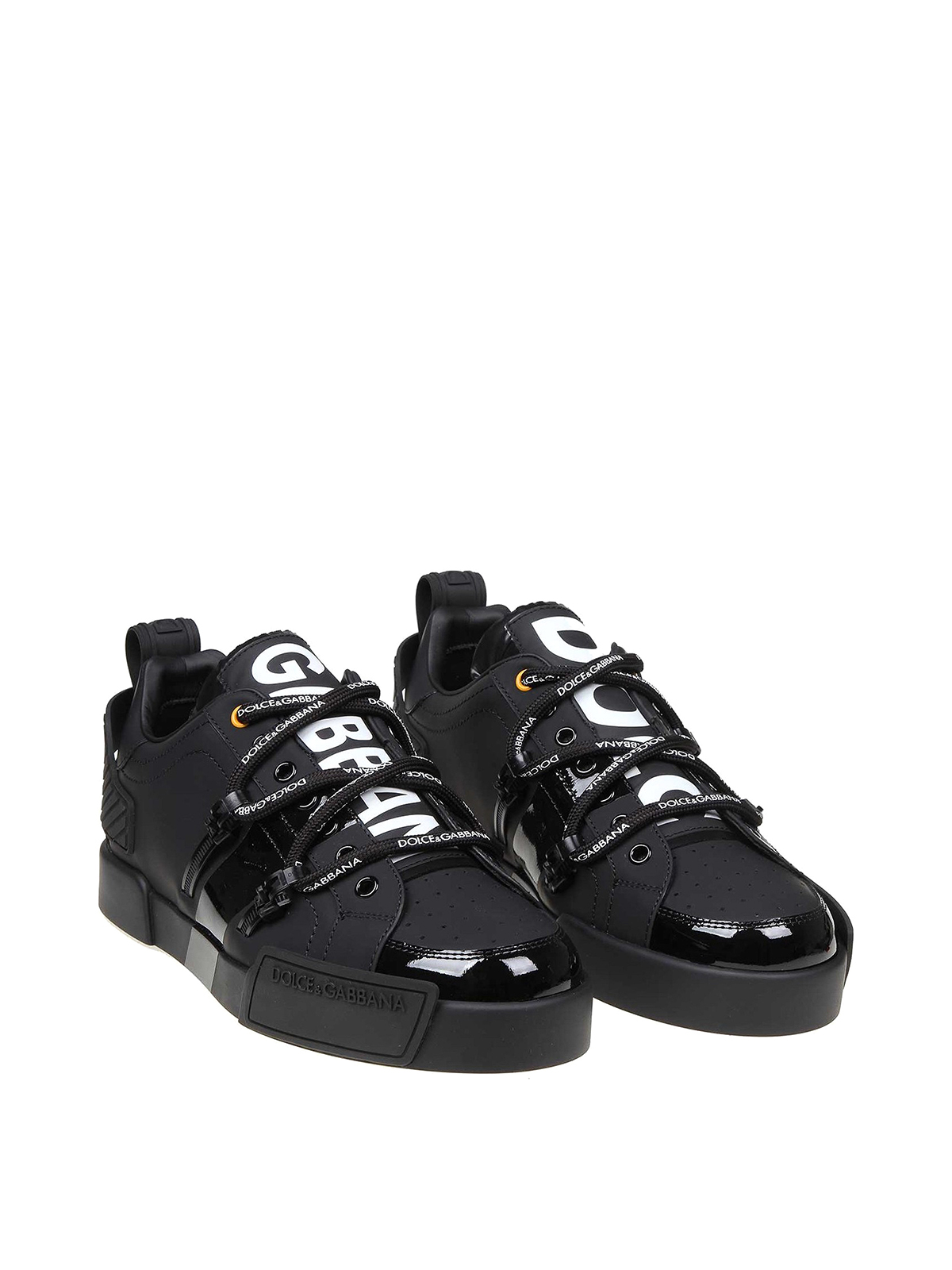 portofino sneakers in leather and patent