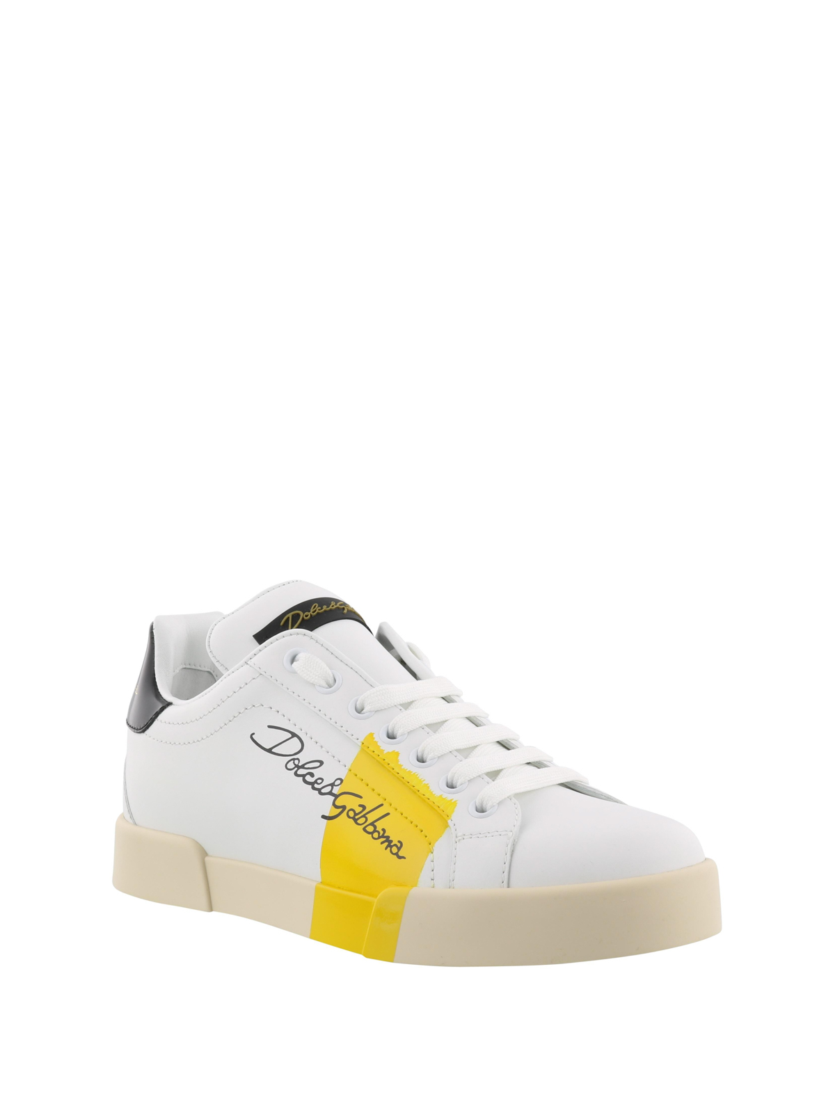 dolce gabbana yellow sneakers