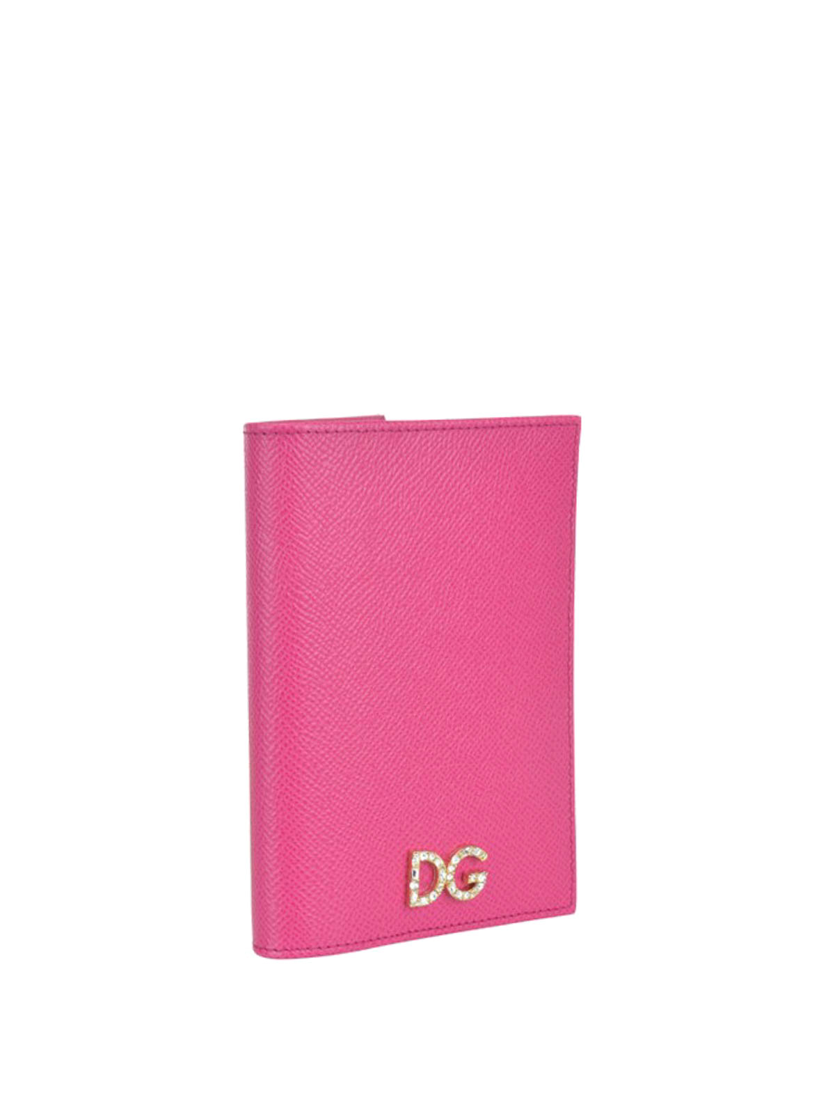 Wallets & purses Dolce & Gabbana - Pink Dauphine leather passport case -  BI2215AZ50380411