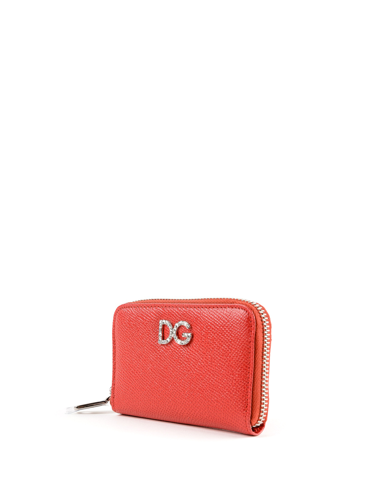Wallets & purses Dolce & Gabbana - Zip around red small wallet -  BI0460AU77180303