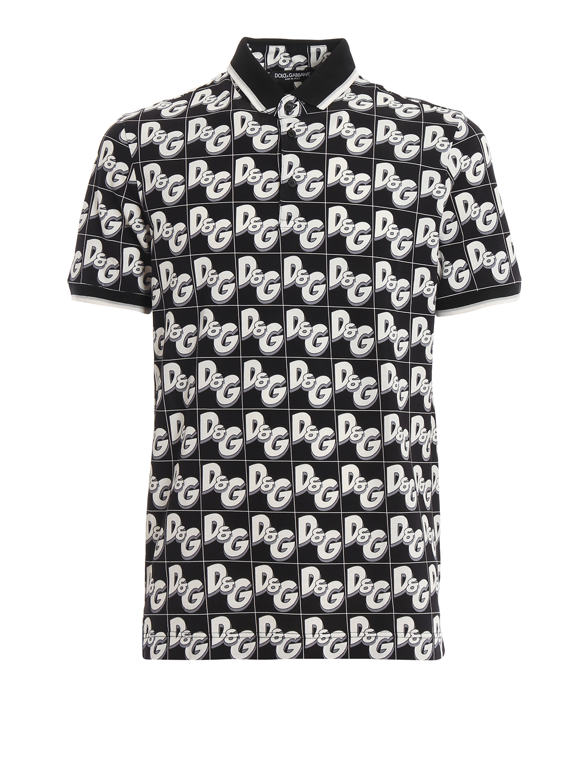 Polo shirts Dolce & Gabbana - All over DG print polo shirt 